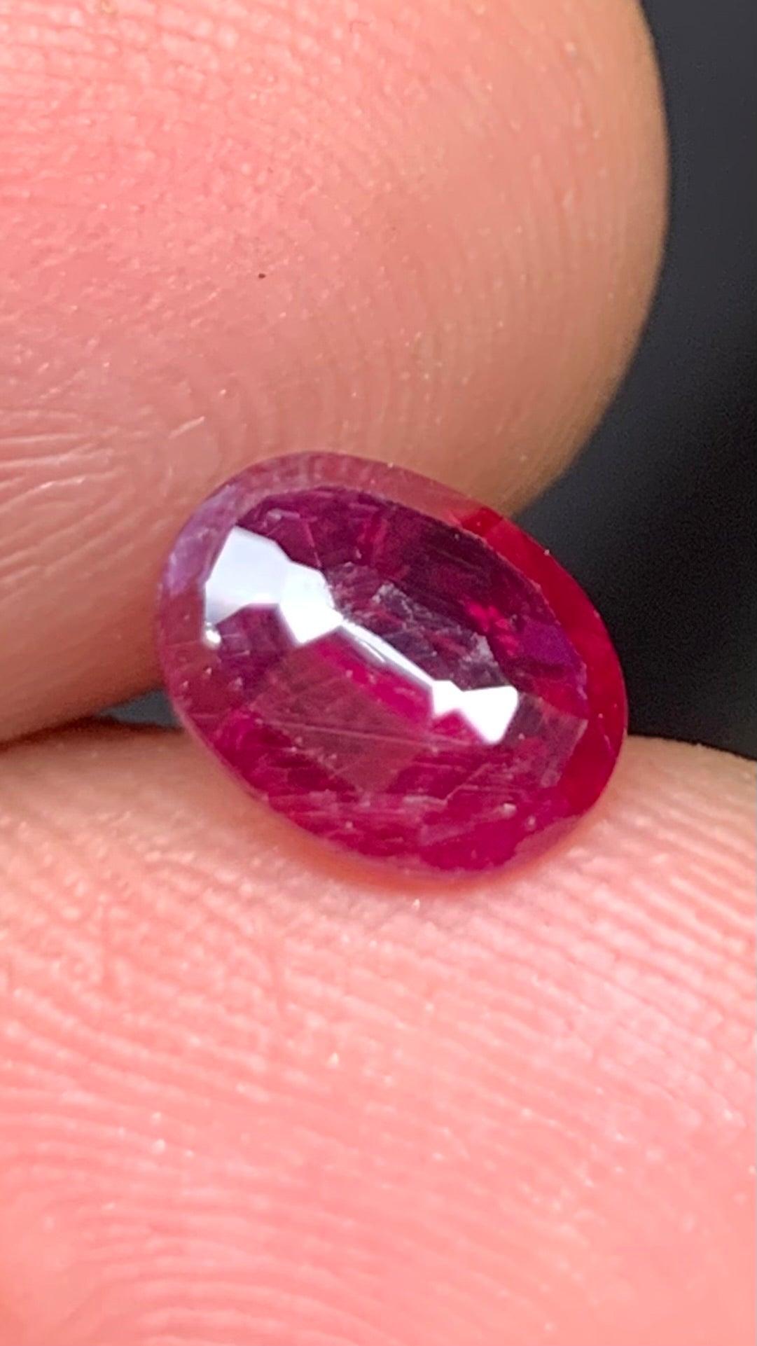 Beautiful 1.45 Carat Pigeon Blood Red Colour Natural Ruby Mozambique