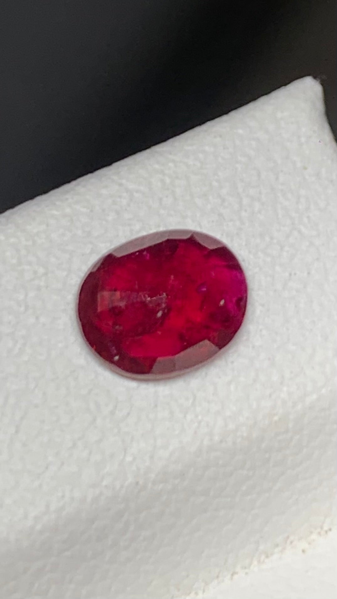 Beautiful 1.10 Carat Pigeon Blood Red Colour Natural Ruby Mozambique