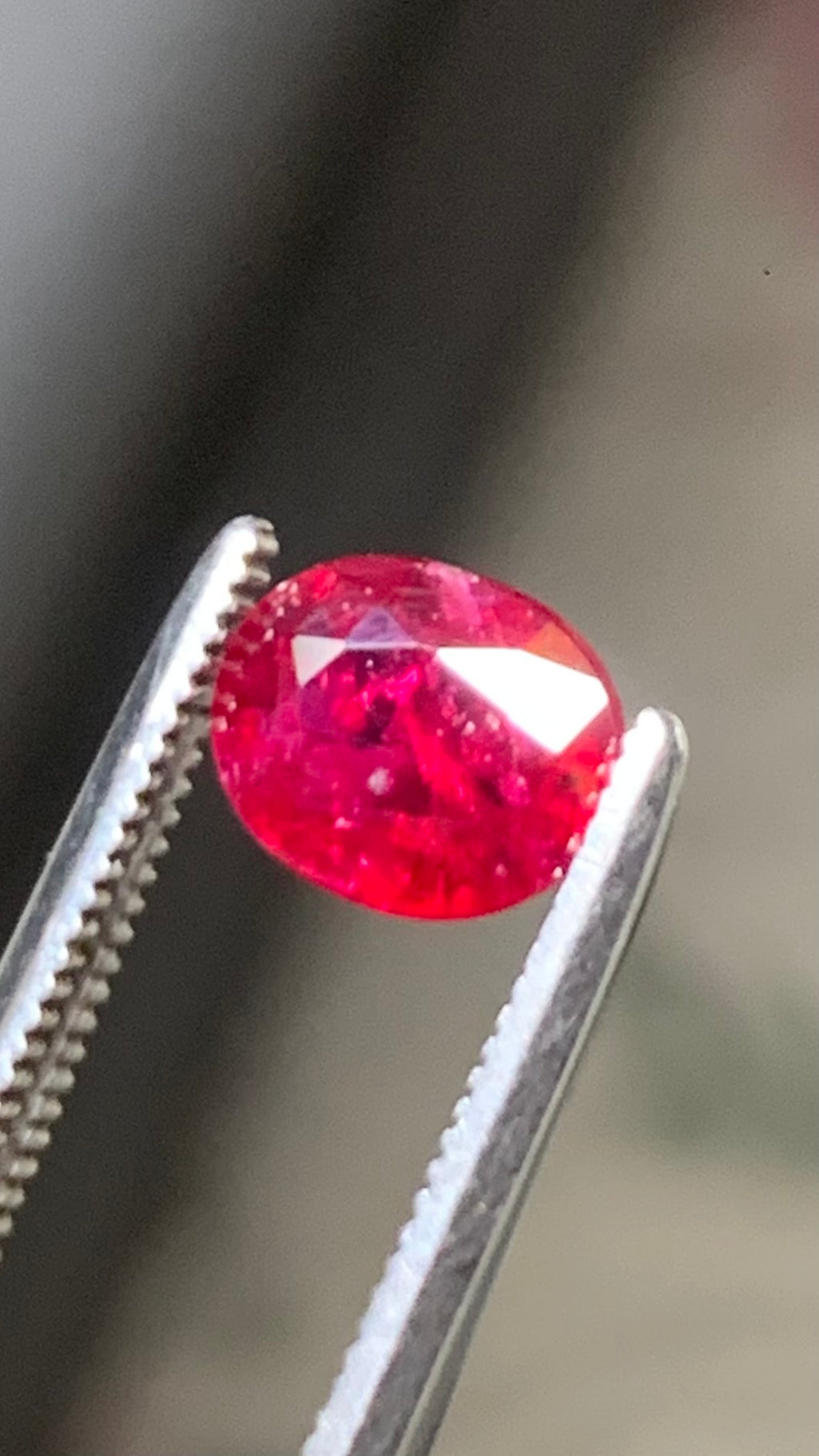 Beautiful 1.10 Carat Pigeon Blood Red Colour Natural Ruby Mozambique