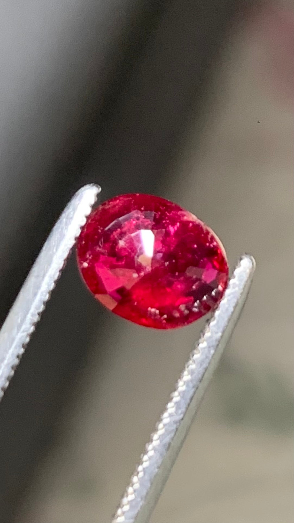 Beautiful 1.10 Carat Pigeon Blood Red Colour Natural Ruby Mozambique