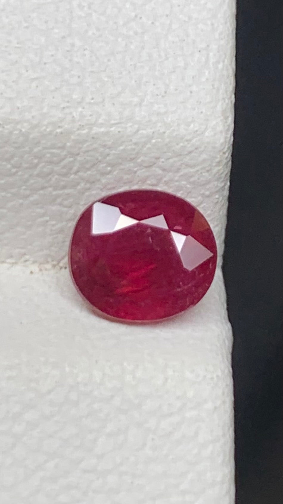 Beautiful 1 Carat Pigeon Blood Red Colour Natural Ruby Mozambique
