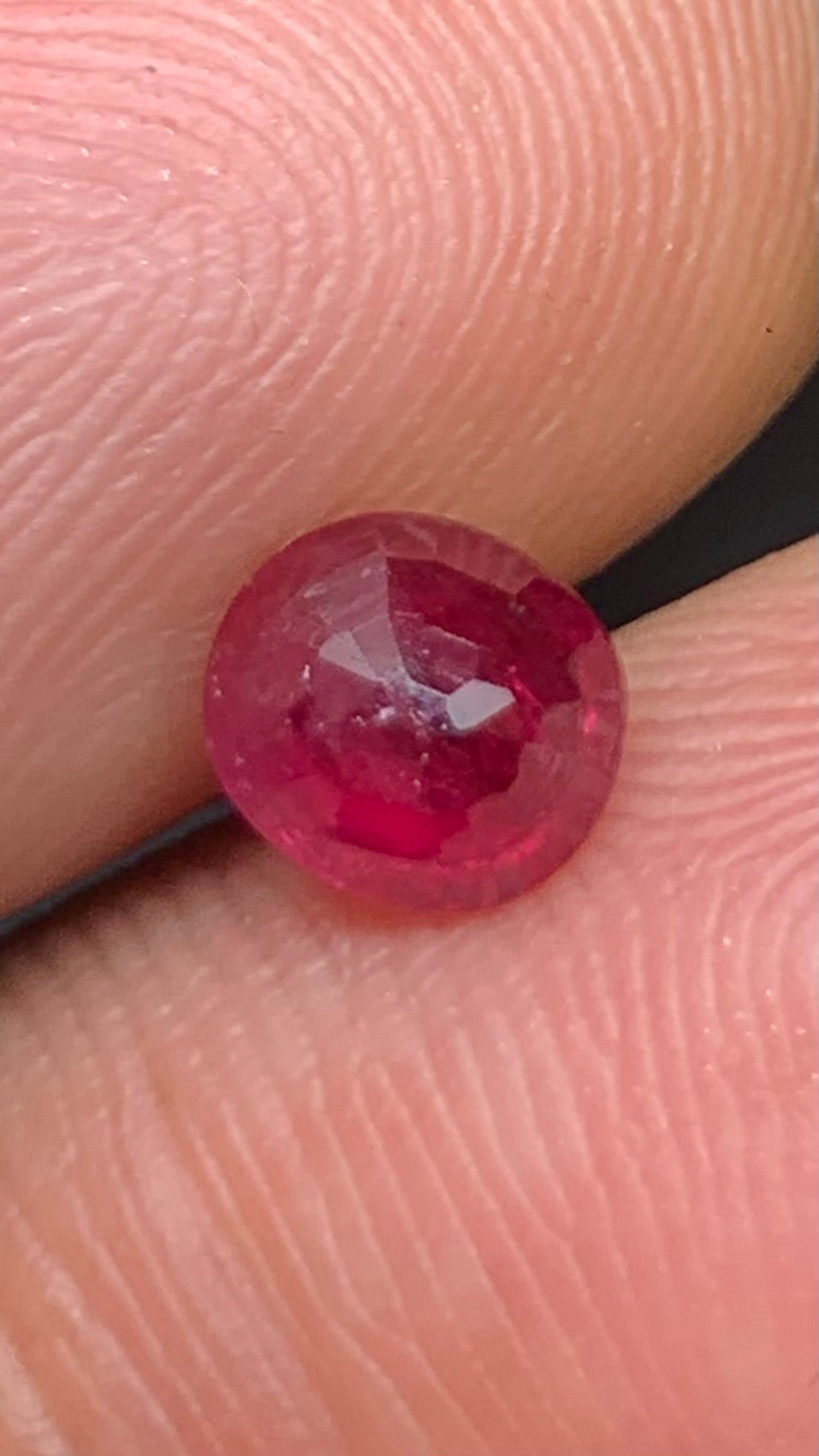 Beautiful 1 Carat Pigeon Blood Red Colour Natural Ruby Mozambique