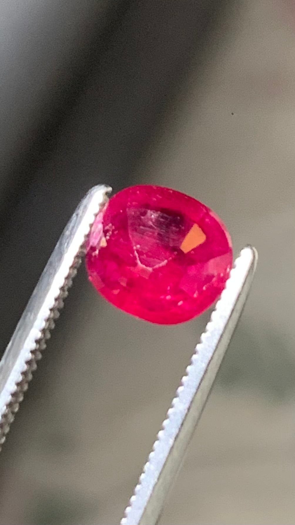Beautiful 1.35 Carat Pigeon Blood Red Colour Natural Ruby Mozambique