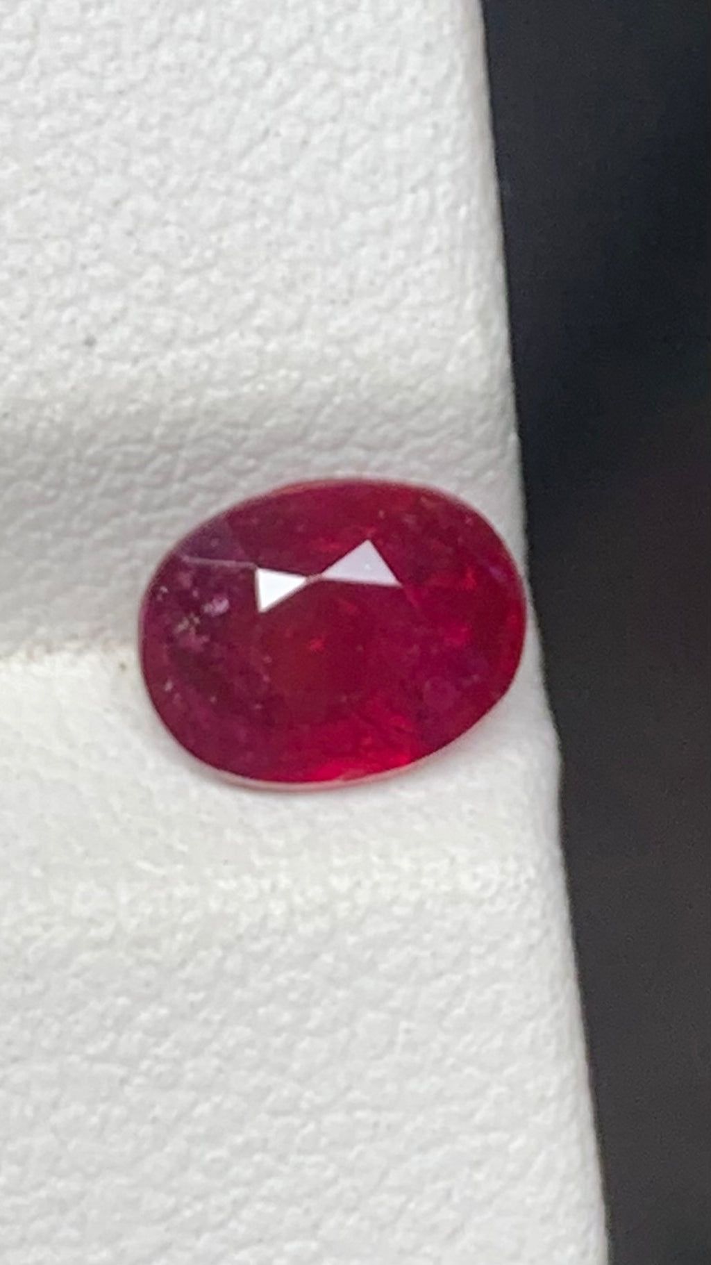Beautiful 1.40 Carat Pigeon Blood Red Colour Natural Ruby Mozambique