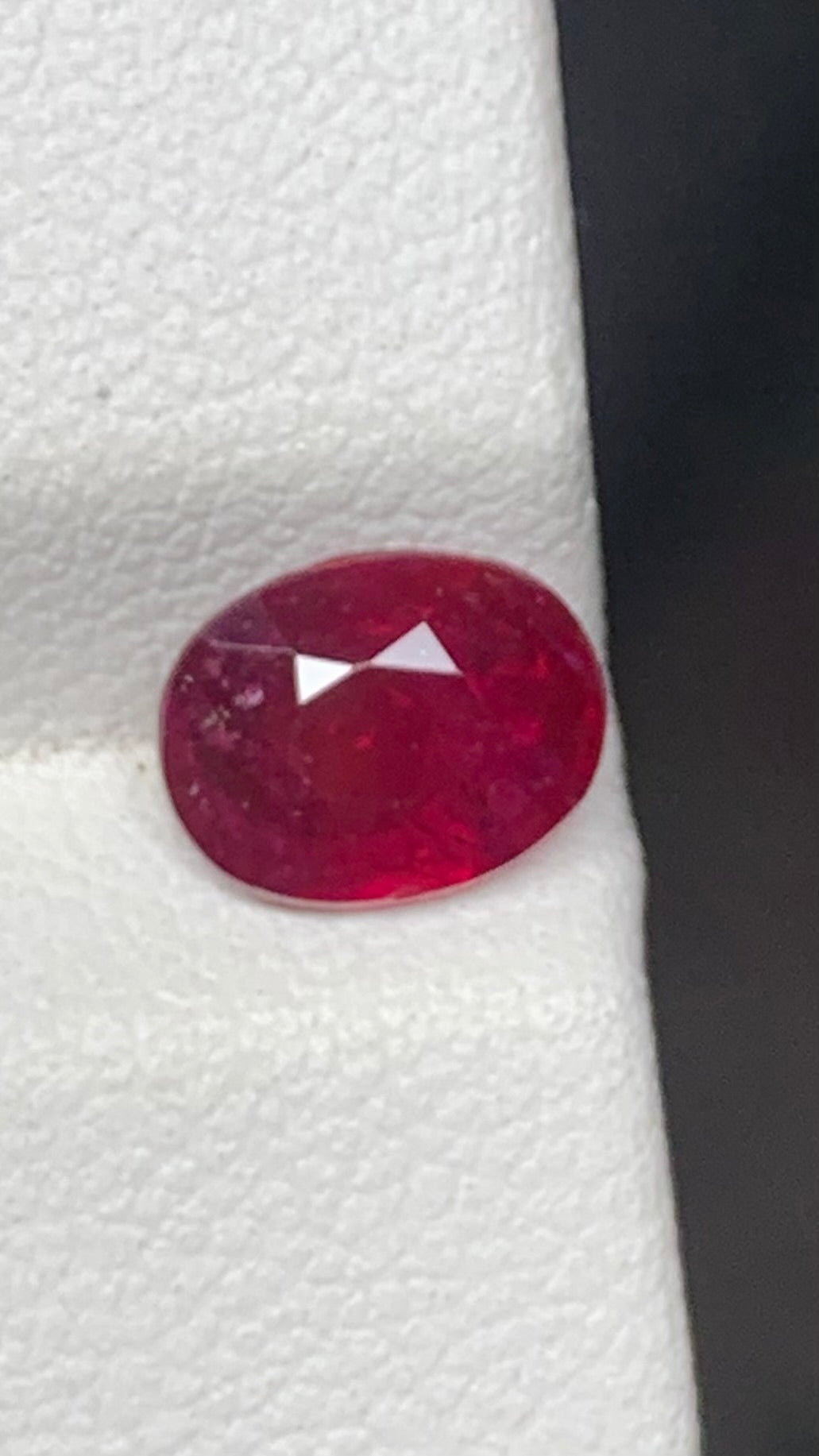 Beautiful 1.40 Carat Pigeon Blood Red Colour Natural Ruby Mozambique