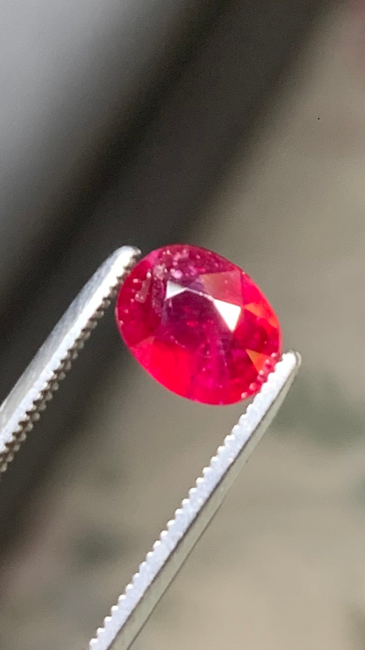 Beautiful 1.40 Carat Pigeon Blood Red Colour Natural Ruby Mozambique