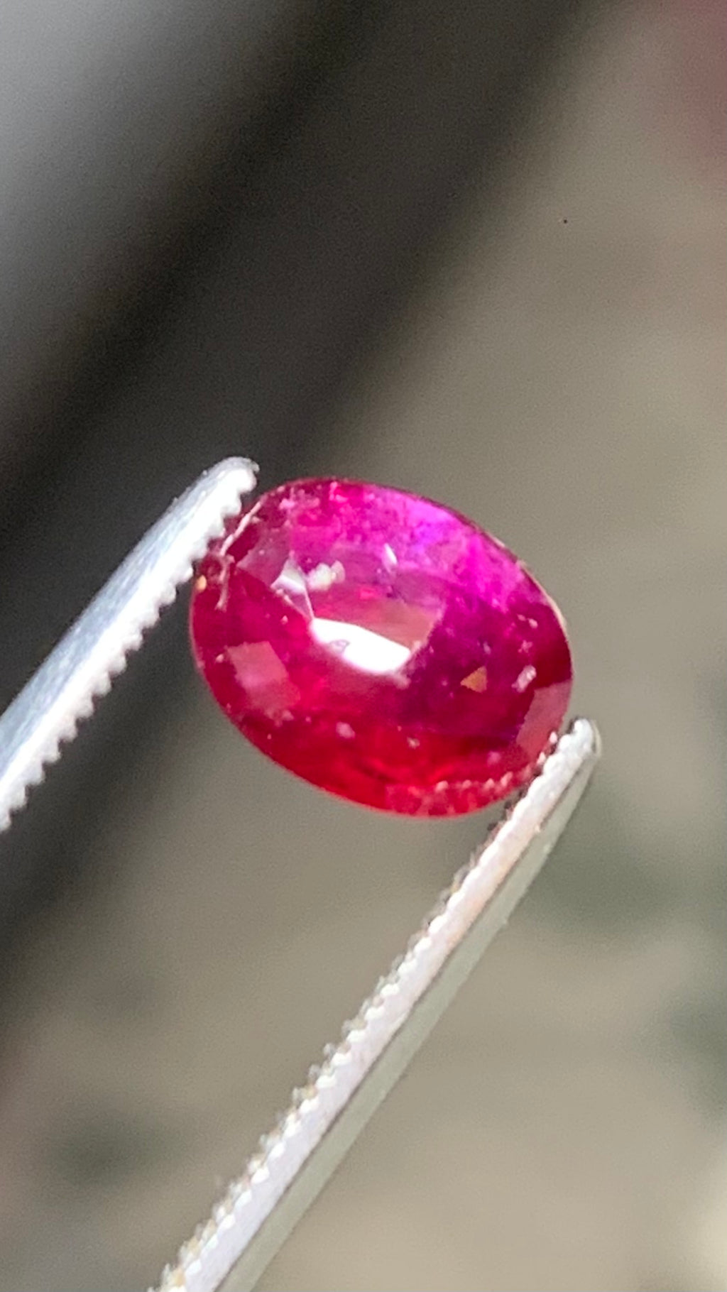 Beautiful 1.40 Carat Pigeon Blood Red Colour Natural Ruby Mozambique