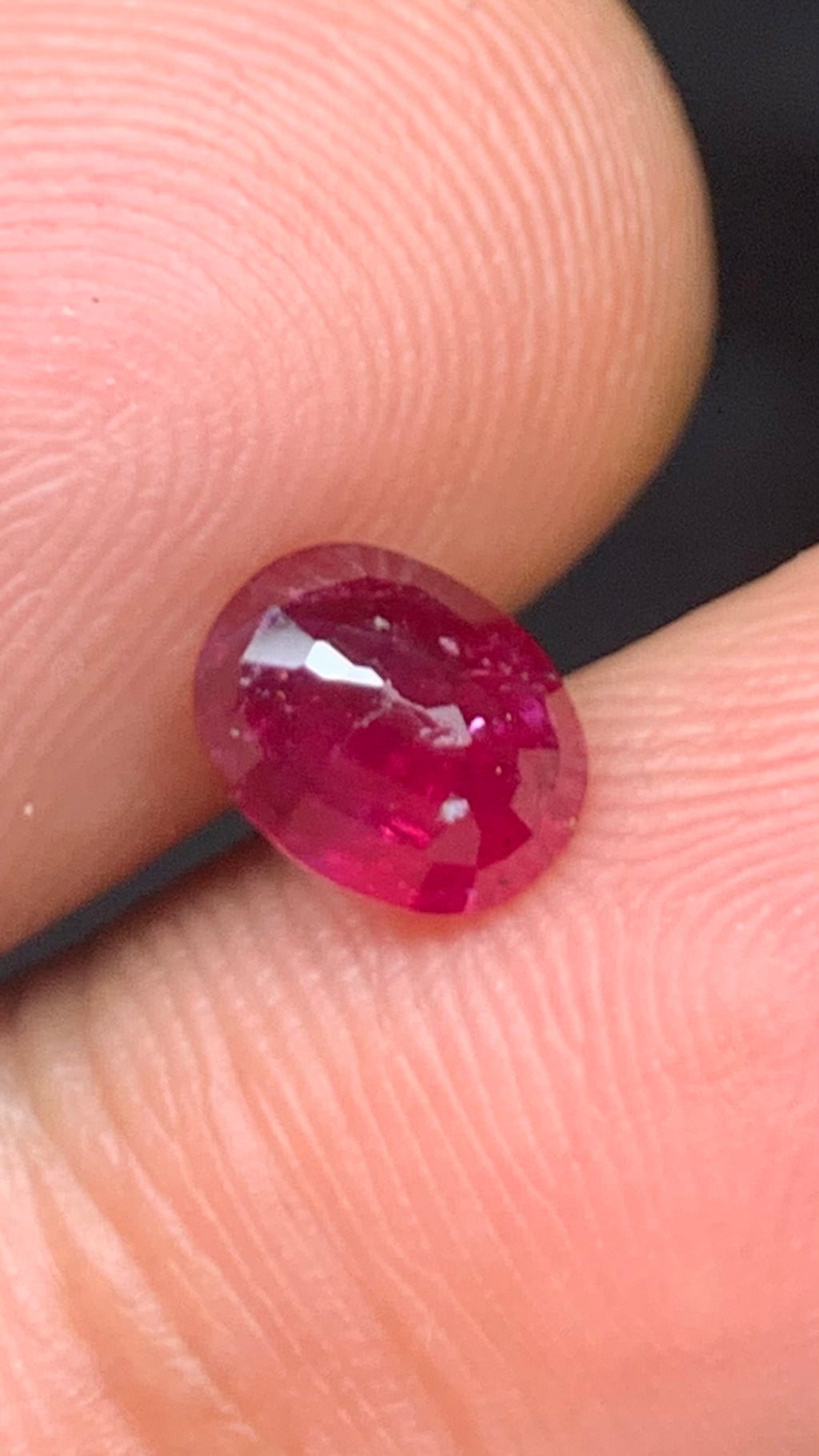 Beautiful 1.40 Carat Pigeon Blood Red Colour Natural Ruby Mozambique