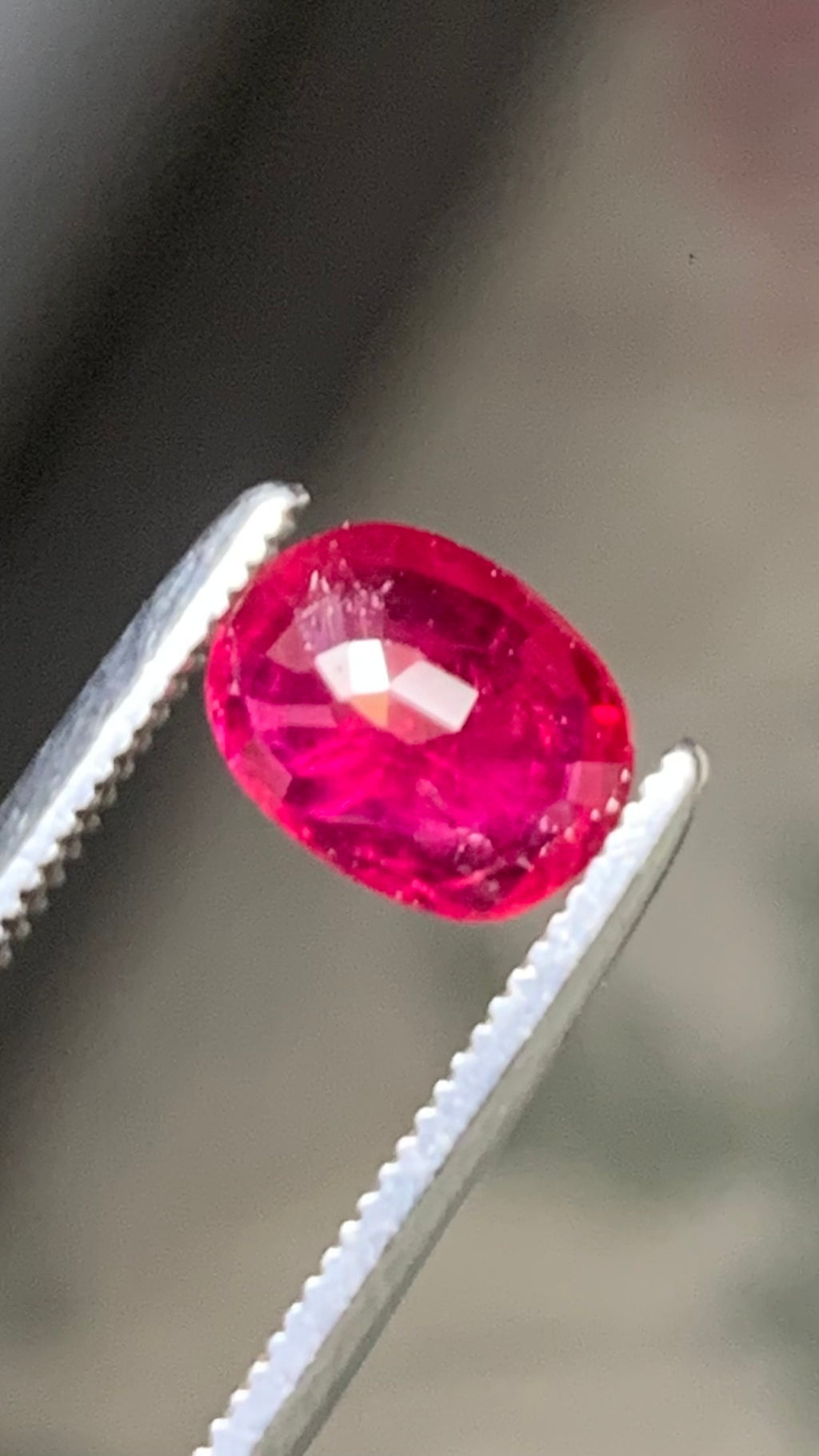 Beautiful 1.10 Carat Pigeon Blood Red Colour Natural Ruby Mozambique