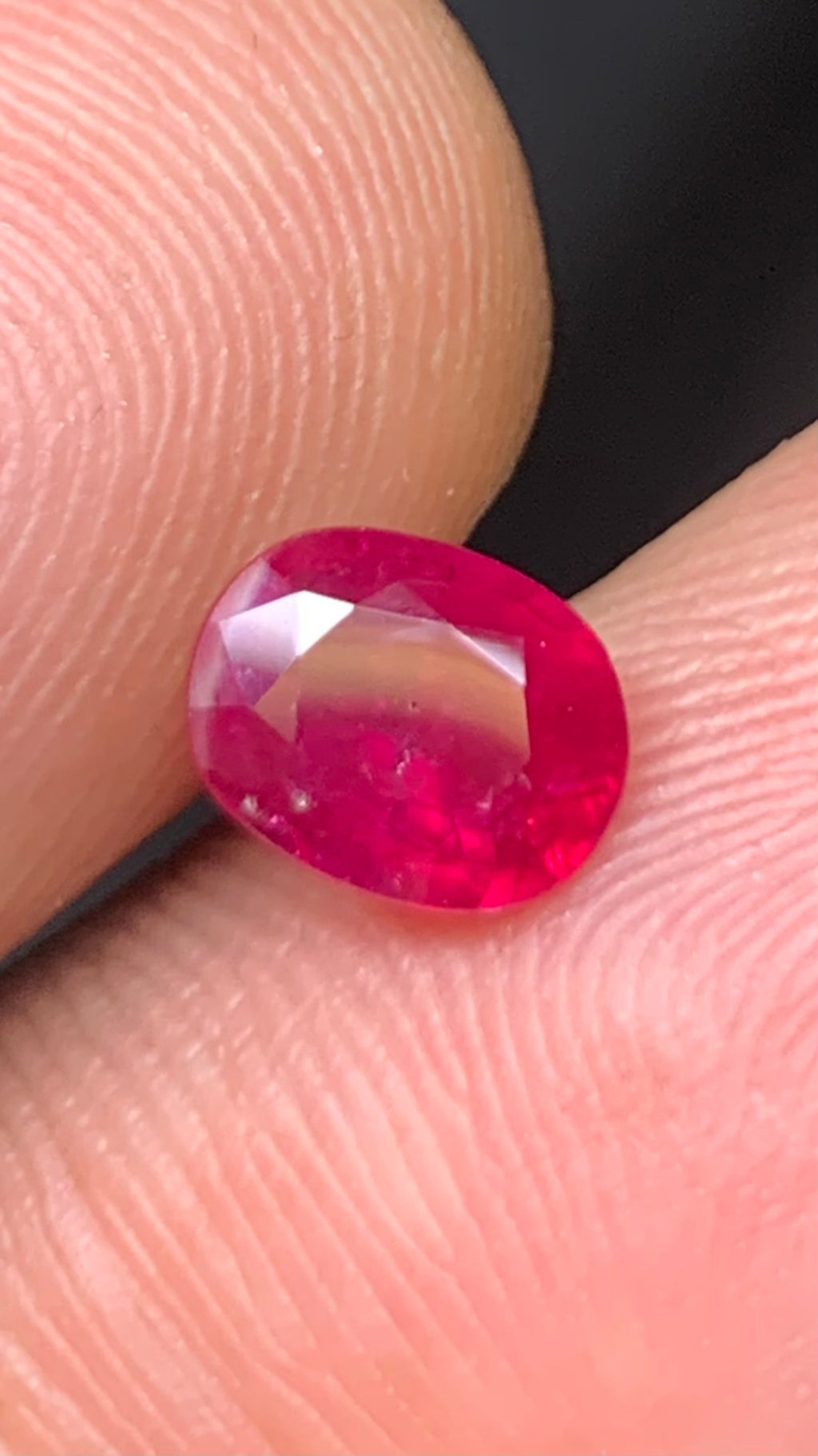 Beautiful 1.10 Carat Pigeon Blood Red Colour Natural Ruby Mozambique