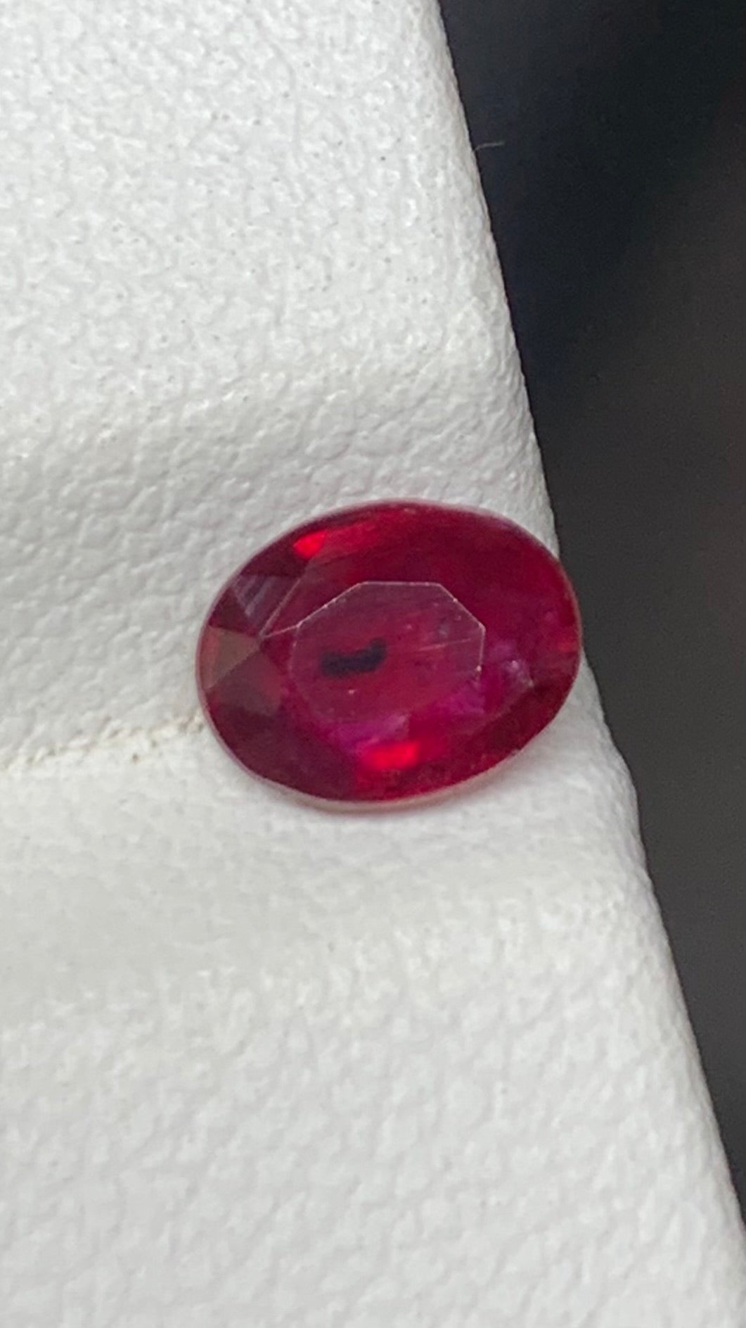 Beautiful 1.10 Carat Pigeon Blood Red Colour Natural Ruby Mozambique