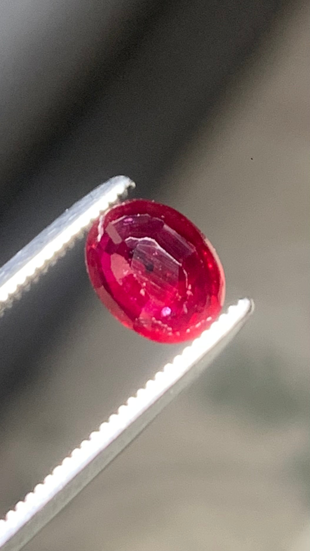 Beautiful 1.10 Carat Pigeon Blood Red Colour Natural Ruby Mozambique