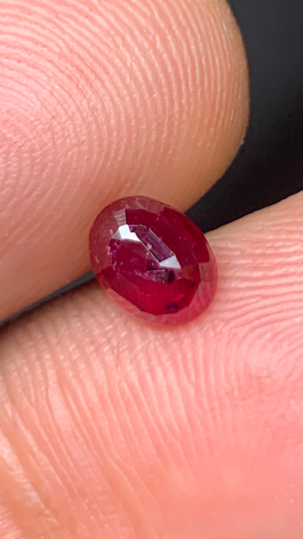 Beautiful 1.10 Carat Pigeon Blood Red Colour Natural Ruby Mozambique