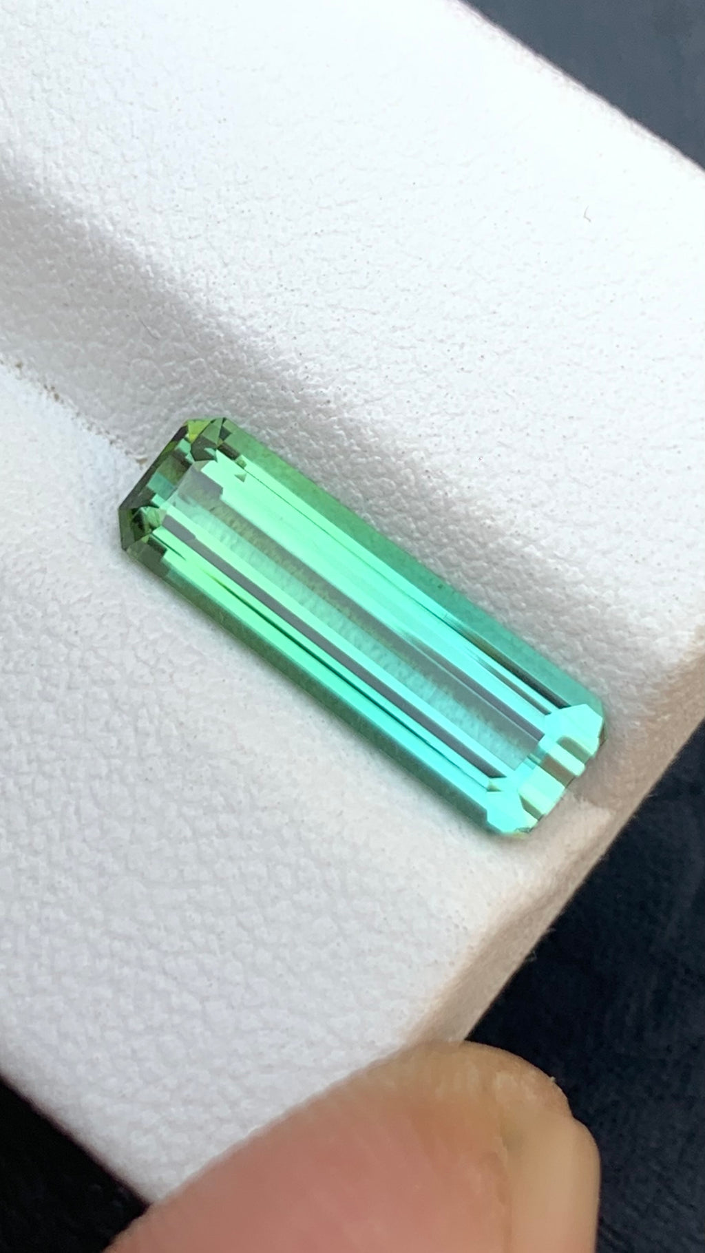 Untreated 2.90 Carat Natural Bluish Green Tourmaline Afghanistan