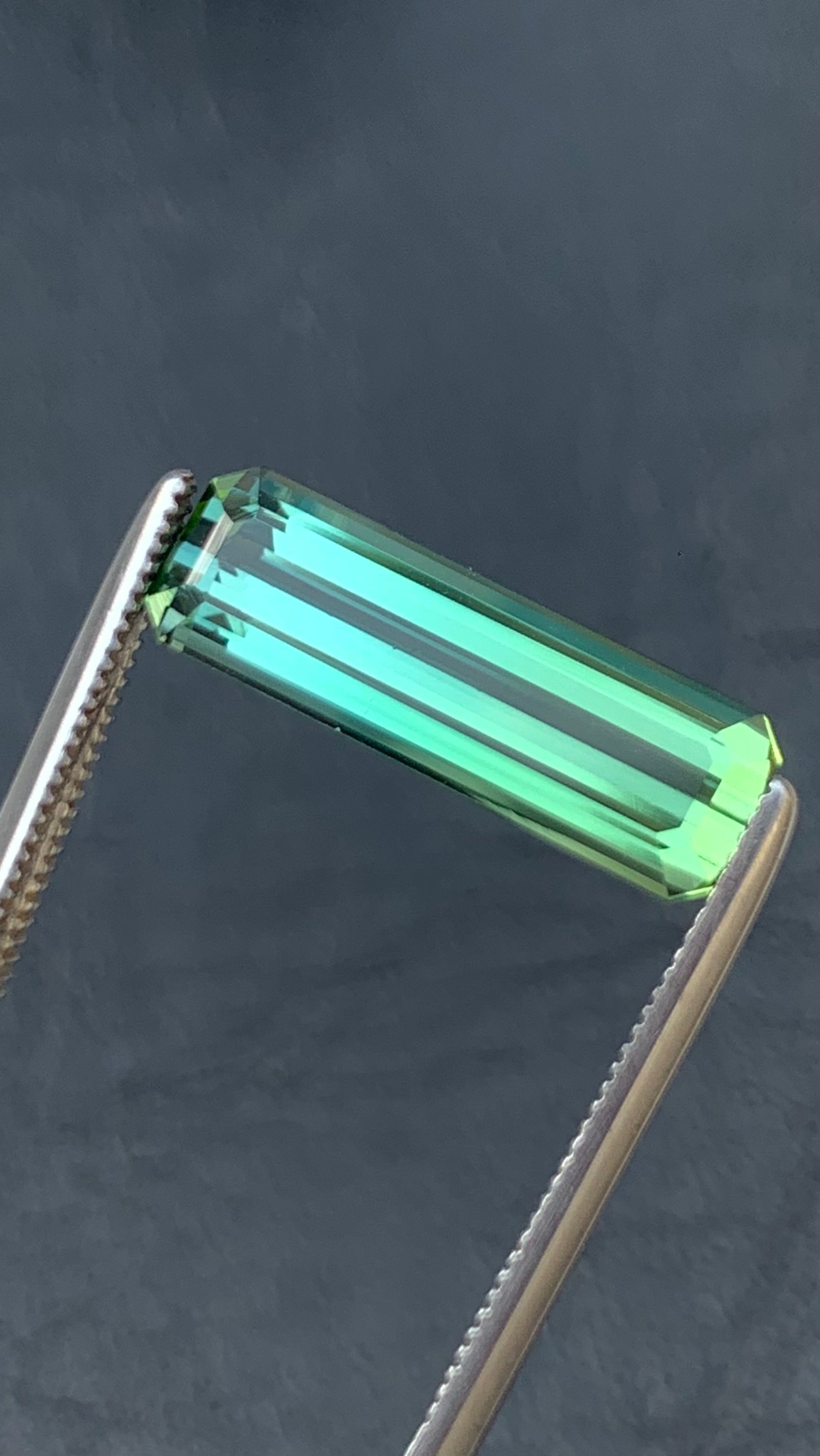 Untreated 2.90 Carat Natural Bluish Green Tourmaline Afghanistan