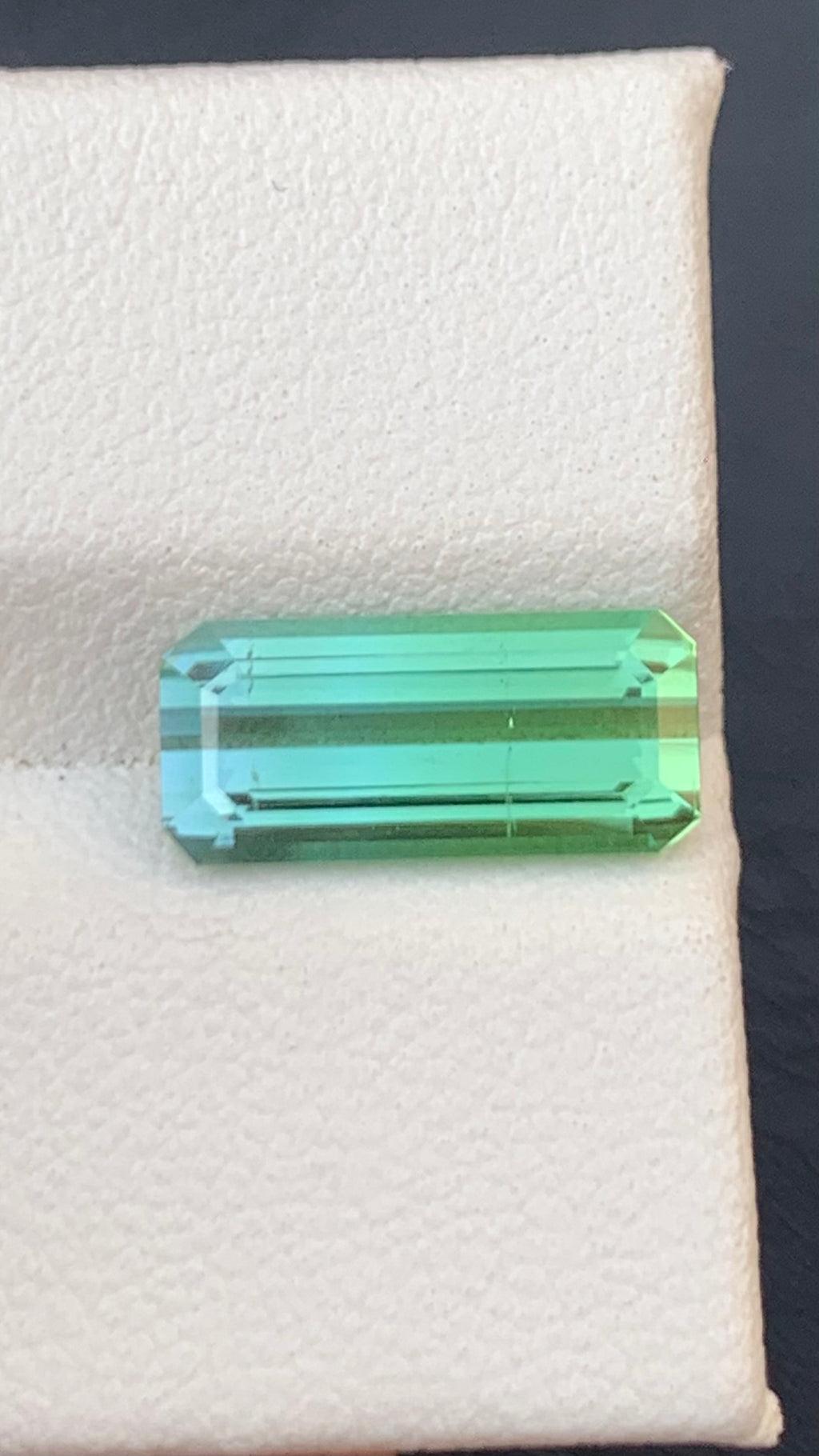 Untreated 3.35 Carat Natural Bluish Green Tourmaline Afghanistan