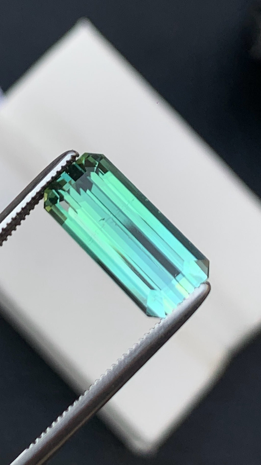 Untreated 3.35 Carat Natural Bluish Green Tourmaline Afghanistan