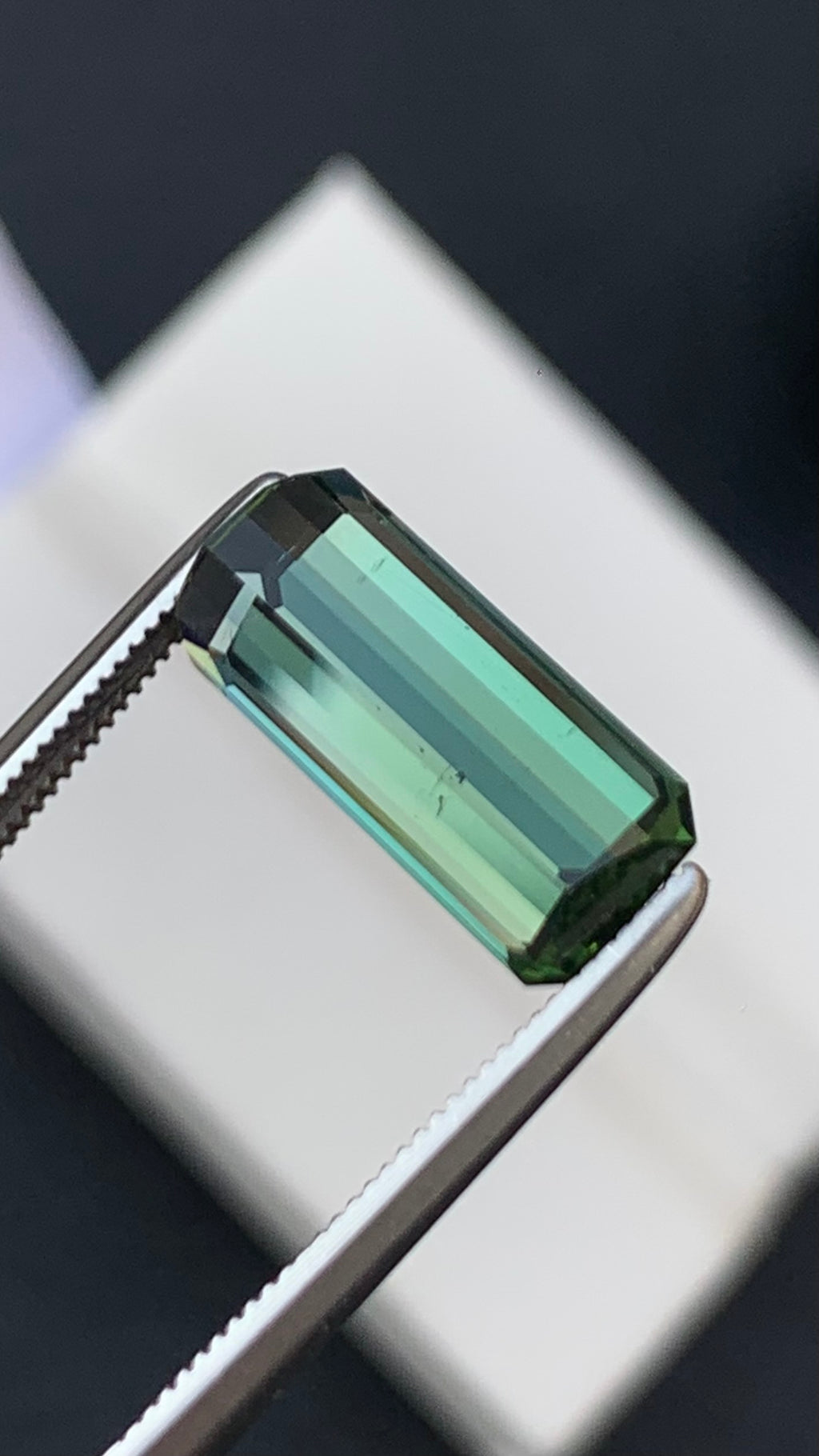 Untreated 3.35 Carat Natural Bluish Green Tourmaline Afghanistan