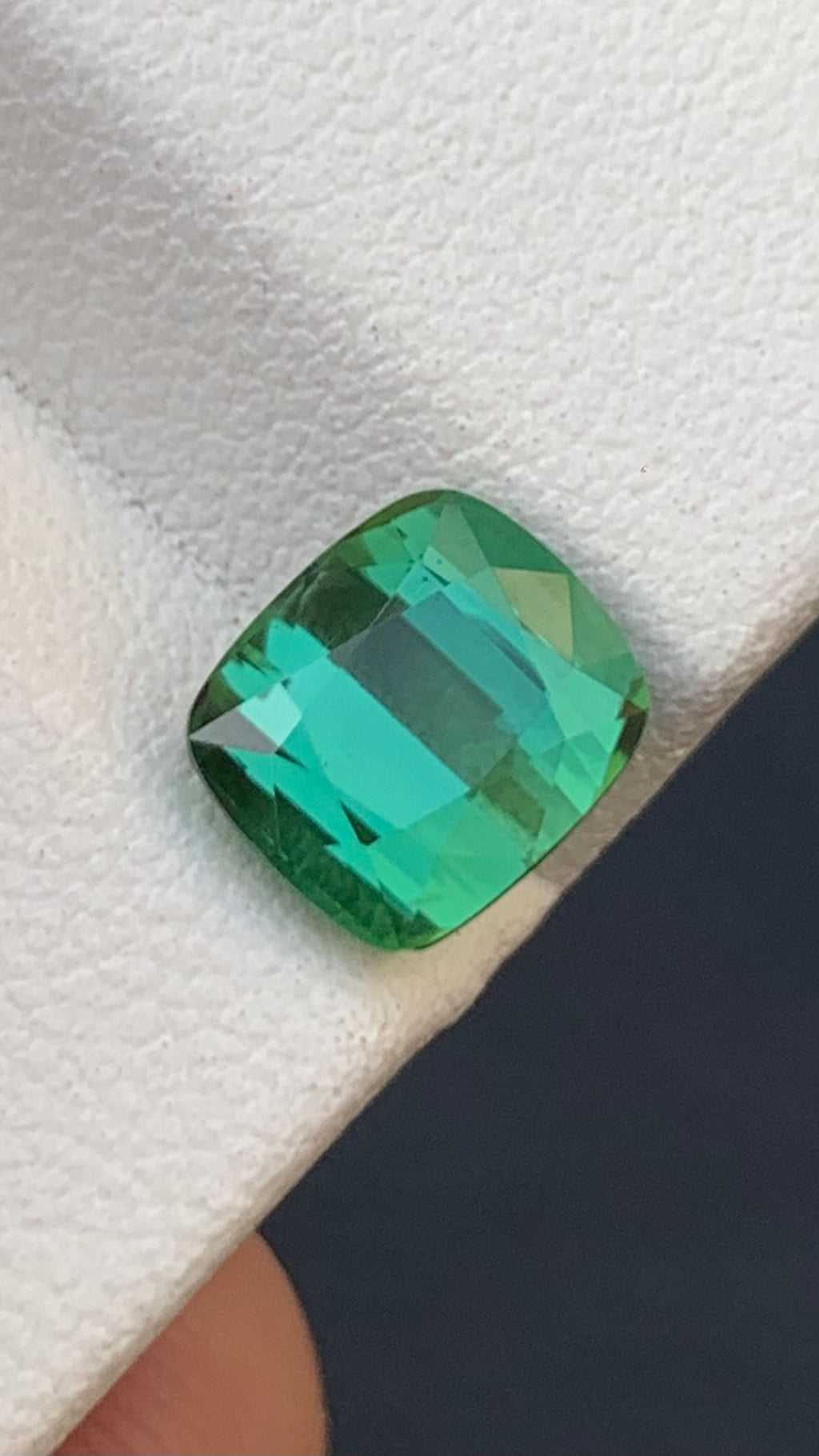 Untreated 2.55 Carat Natural Bluish Green Tourmaline Afghanistan