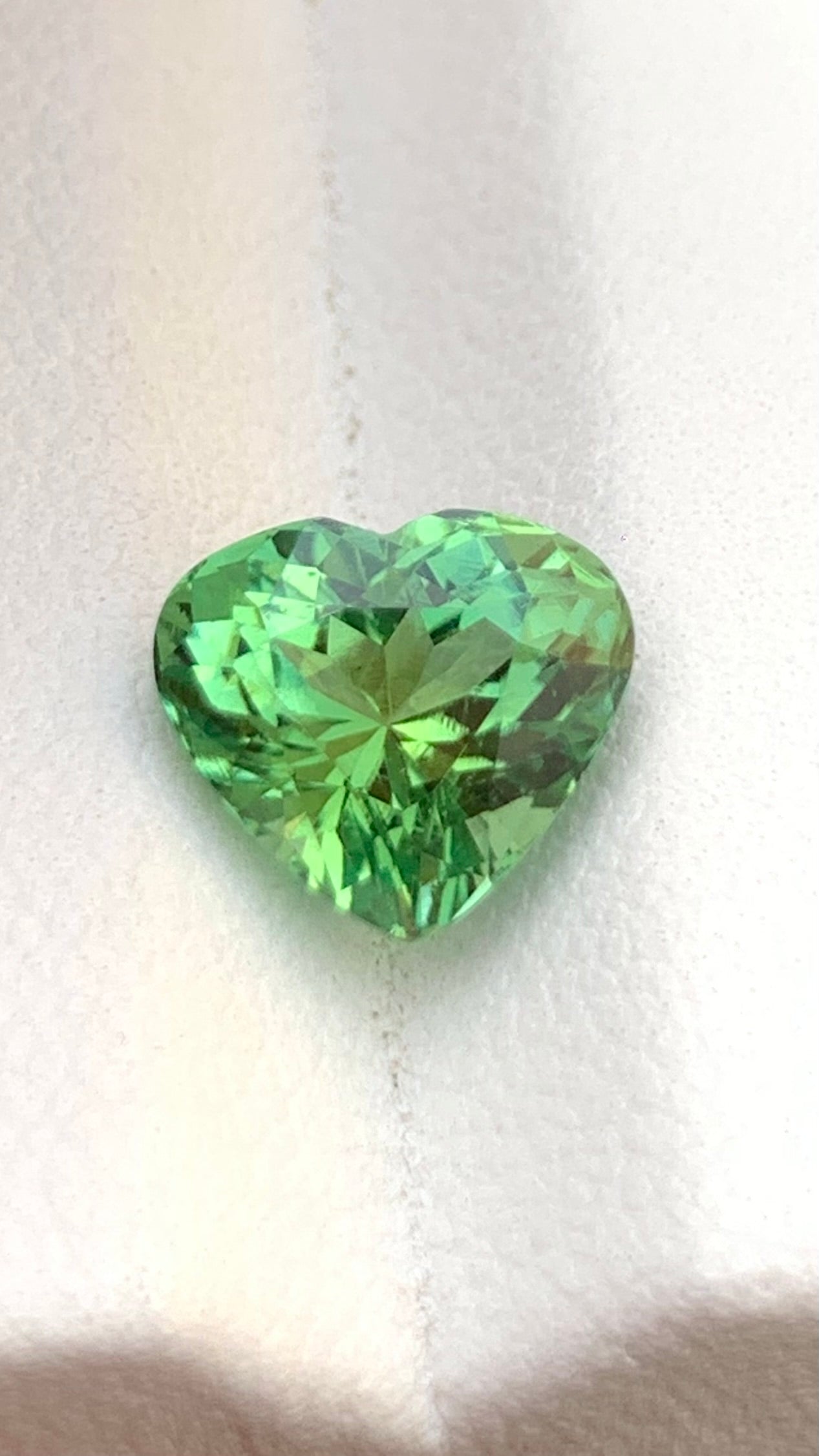 Untreated 2.55 Carat Natural Heart Tourmaline Afghanistan