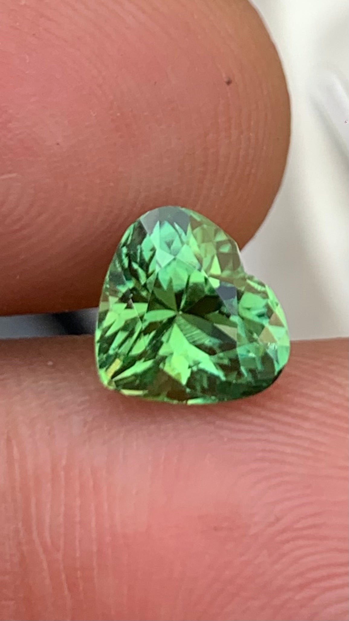 Untreated 2.55 Carat Natural Heart Tourmaline Afghanistan