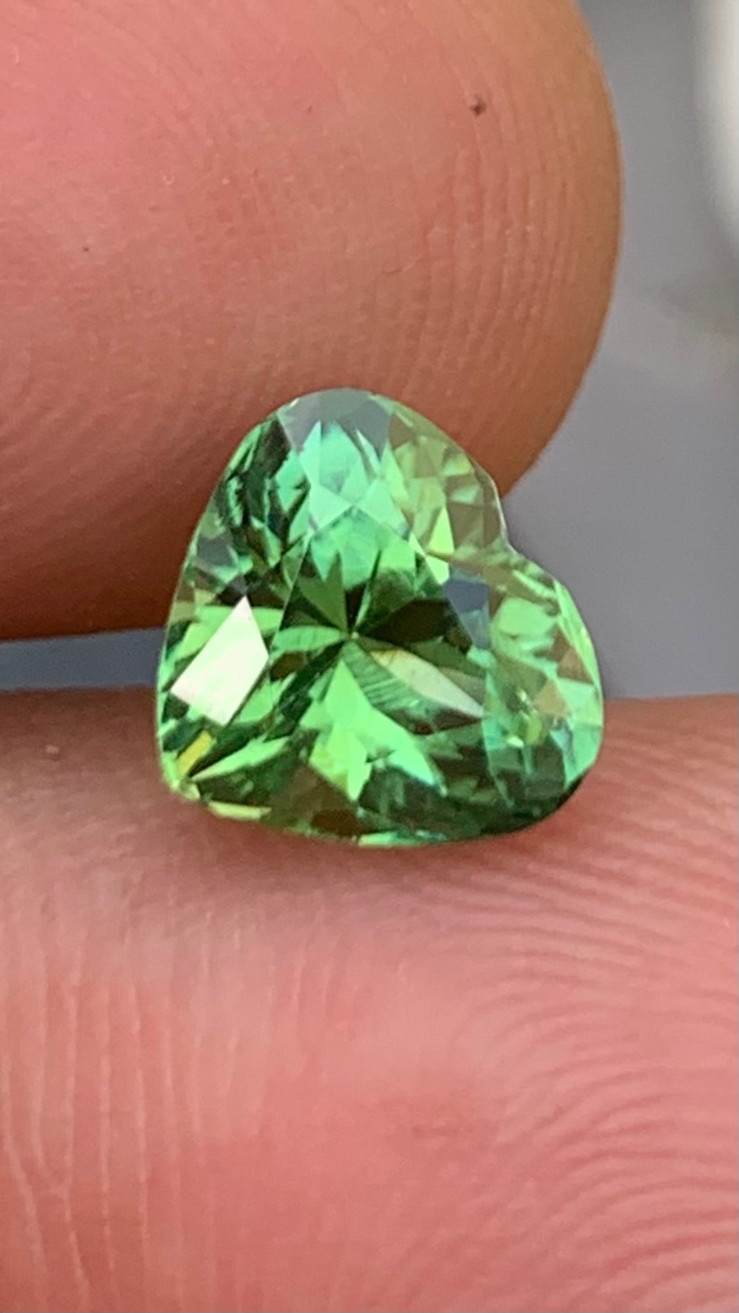 Untreated 2.55 Carat Natural Heart Tourmaline Afghanistan