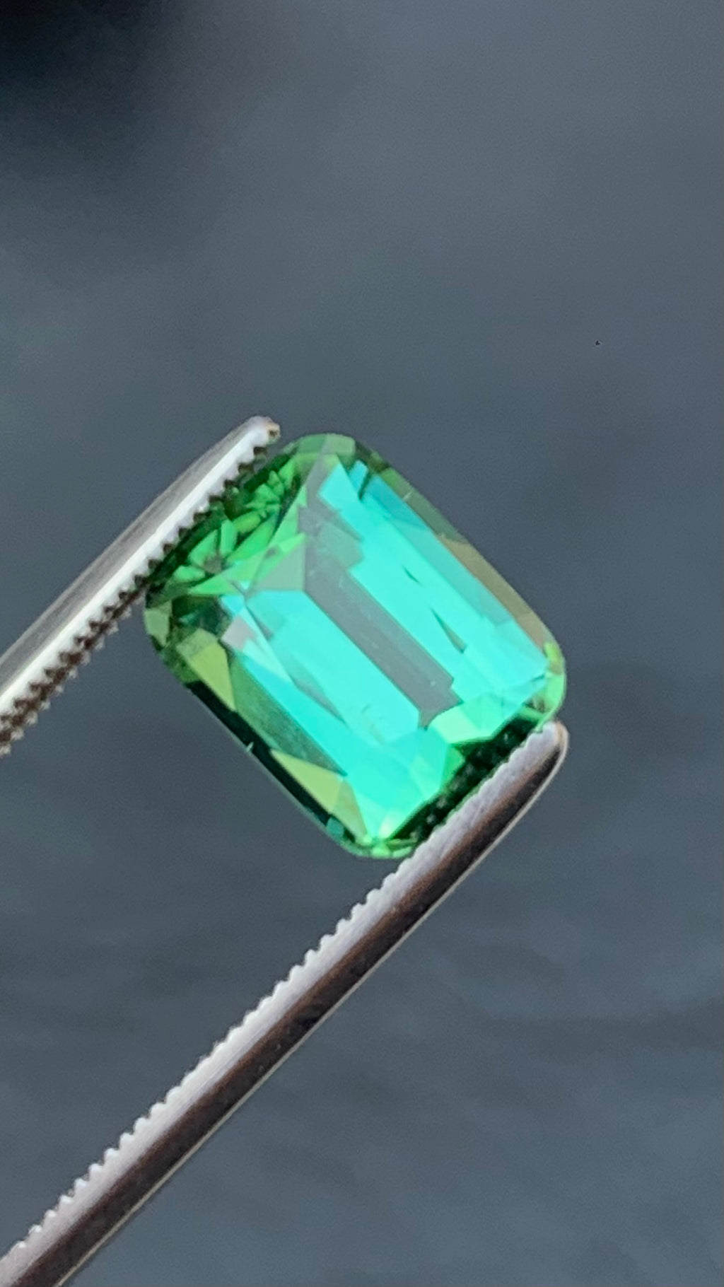 Untreated 2.95 Carat Bluish Green Colour Natural Tourmaline