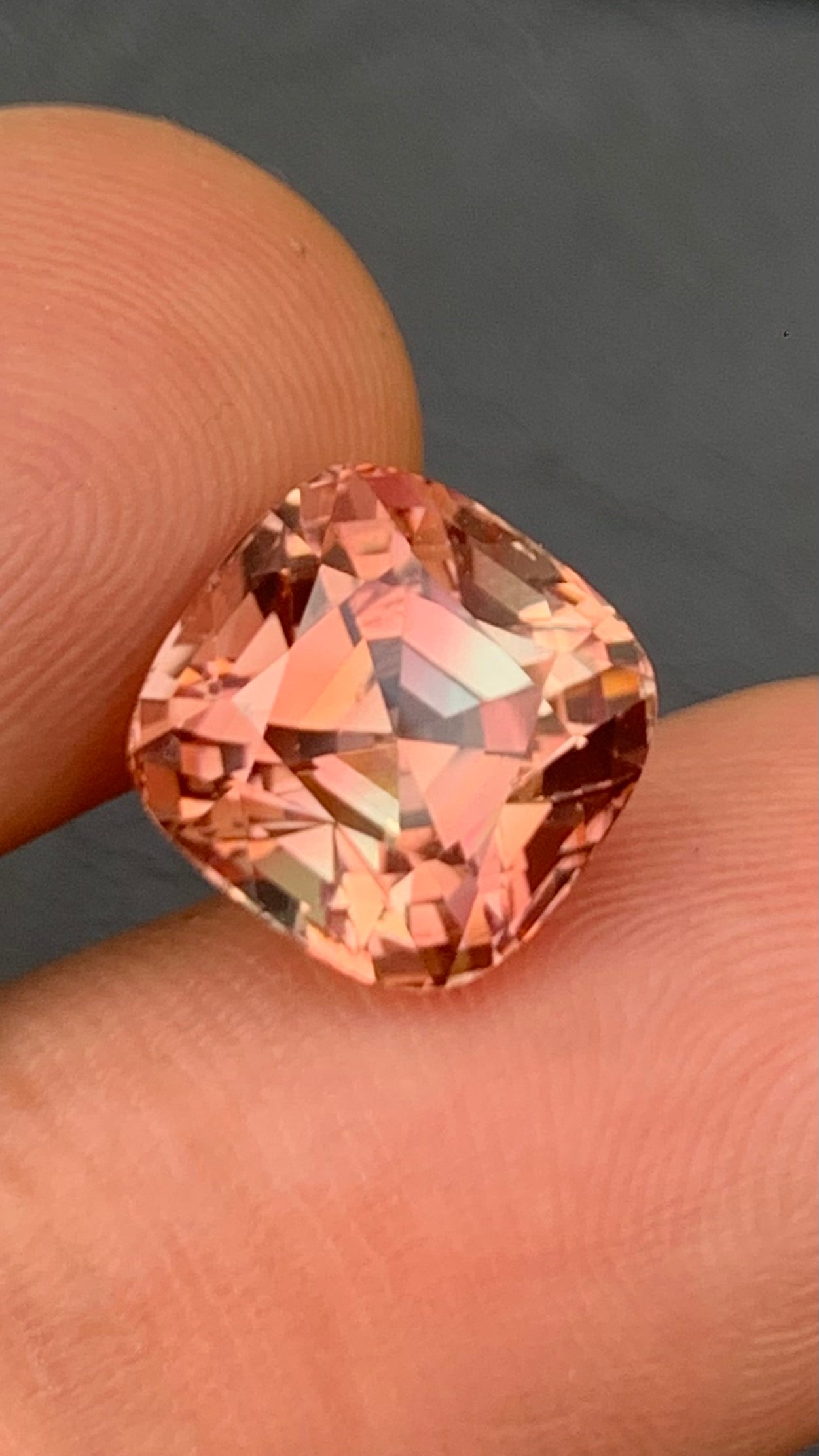 Untreated 8.35 Carat Natural Sunset Tourmaline