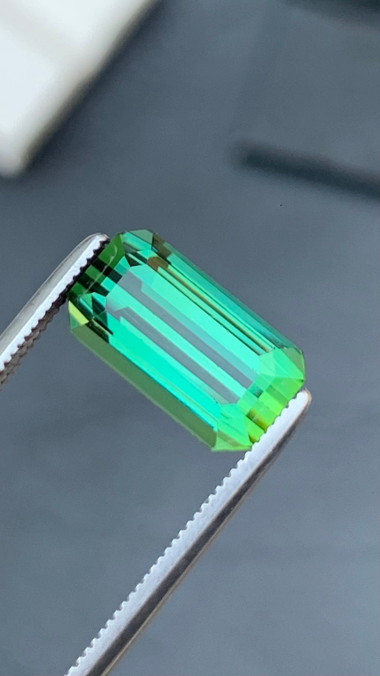 Untreated 3.96 Carats Mint Green Colour Natural Tourmaline