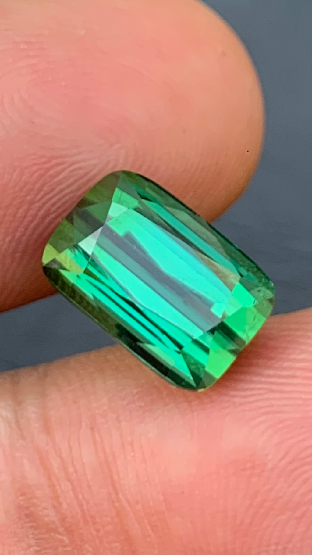 Untreated 7.16 Carat Green Colour Natural Tourmaline