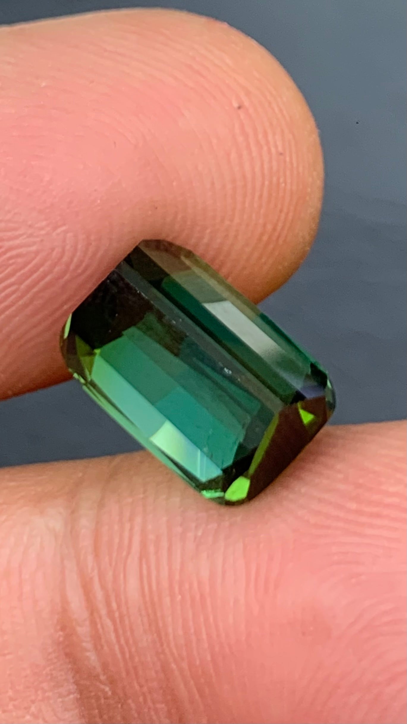 Untreated 7.16 Carat Green Colour Natural Tourmaline