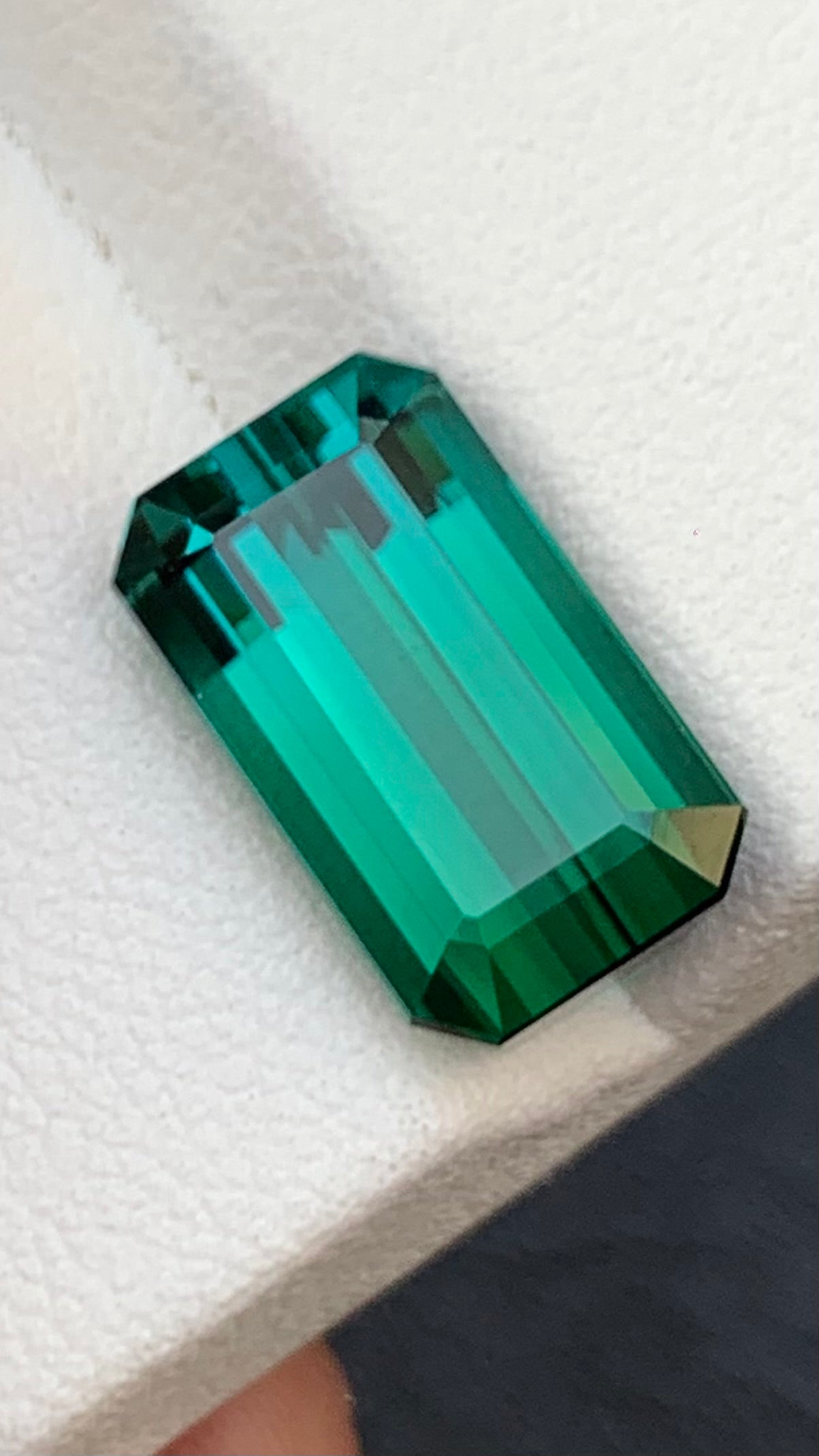 Untreated 7.84 Carat Bluish Green Colour Natural Tourmaline