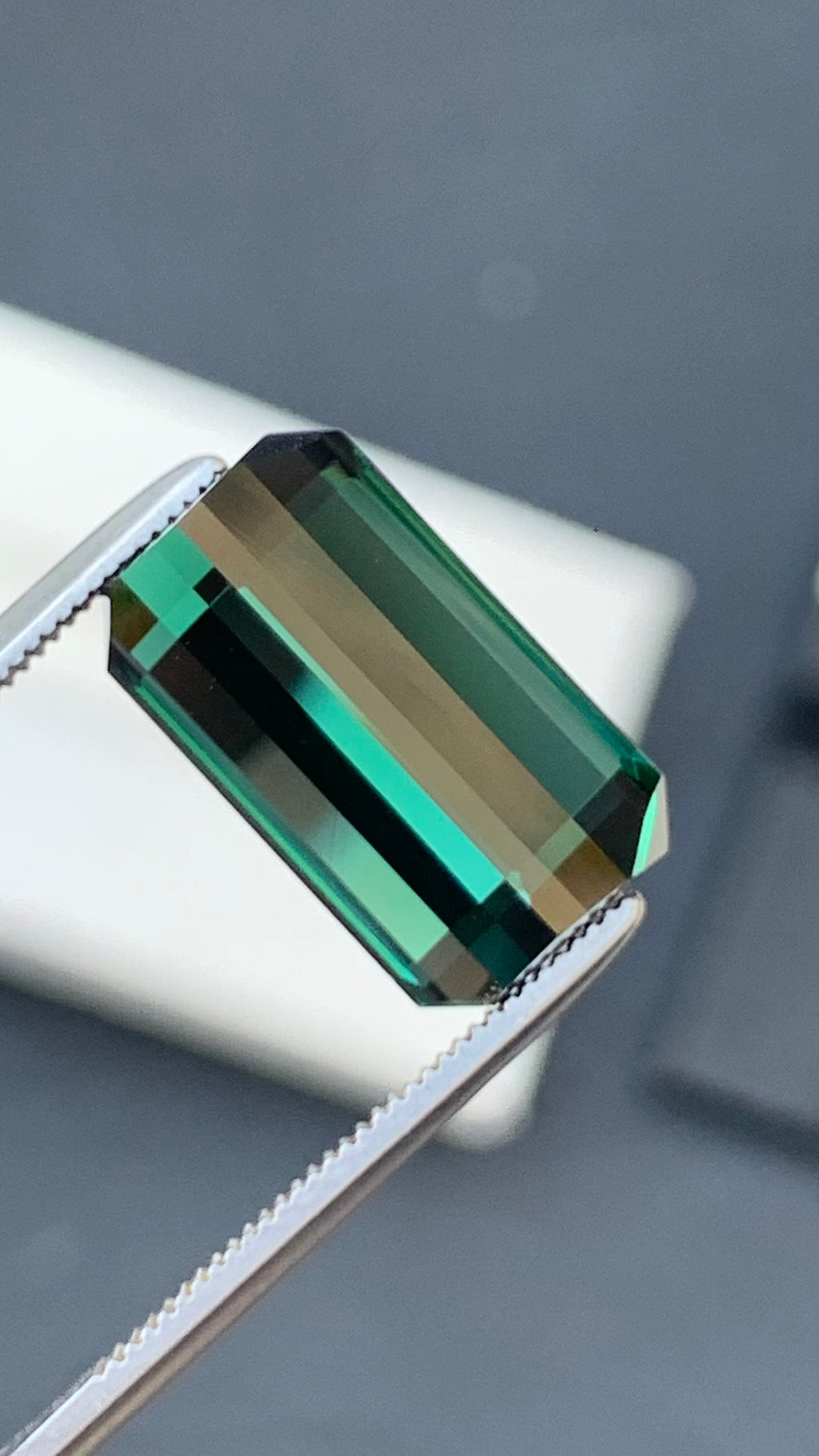 Untreated 7.84 Carat Bluish Green Colour Natural Tourmaline