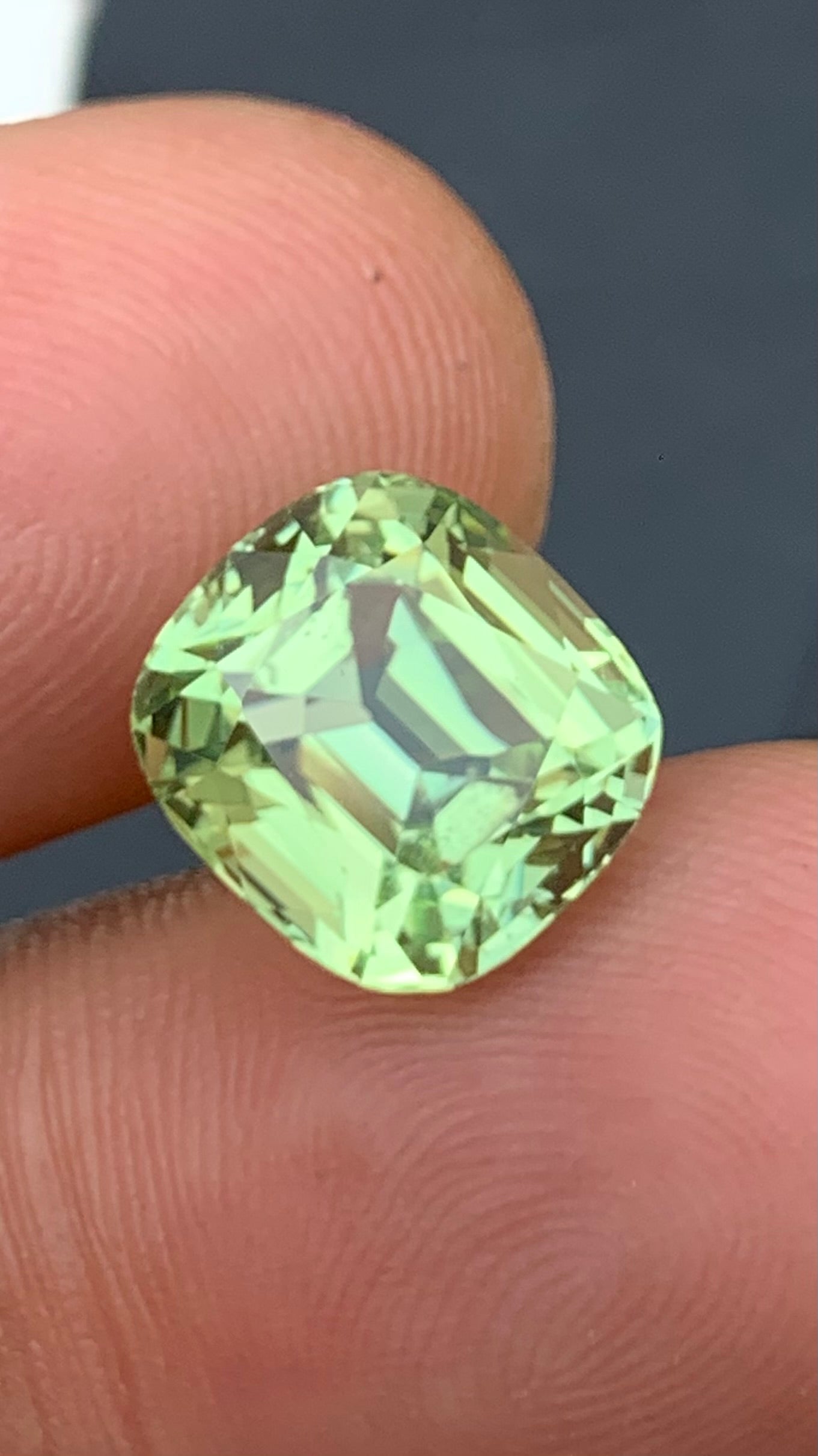 Untreated 7.04 Carat Green Colour Natural Tourmaline