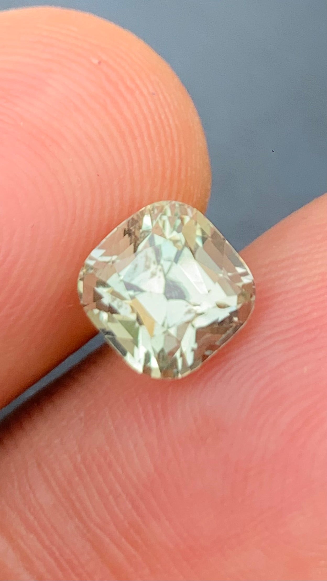 Untreated 2.61 Carat Sage Green Colour Natural Tourmaline