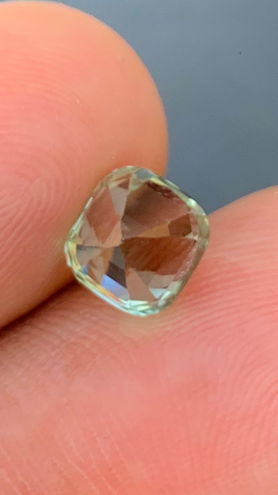 Untreated 2.61 Carat Sage Green Colour Natural Tourmaline