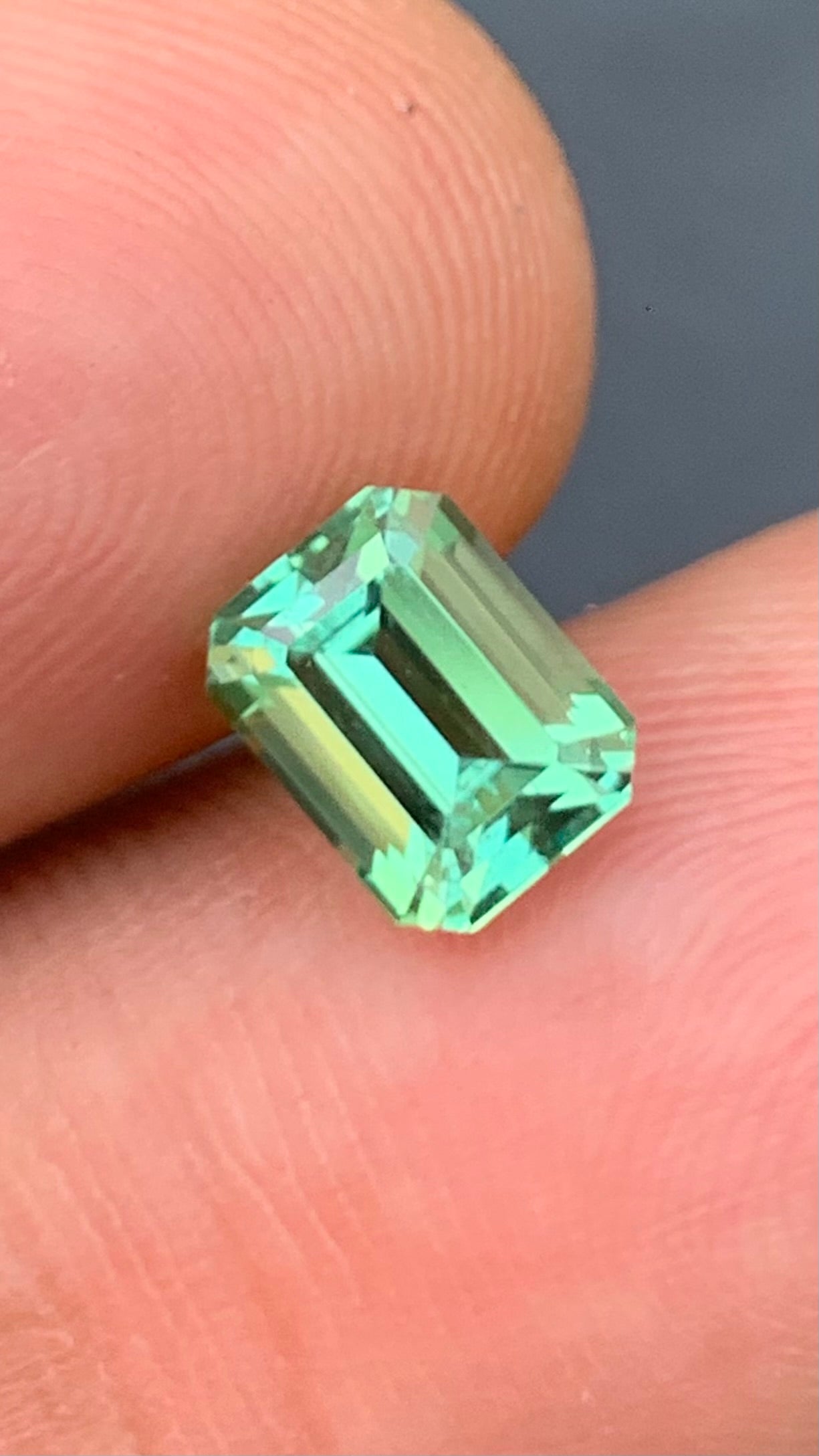 Untreated 1.91 Carat Mint Green Colour Natural Tourmaline