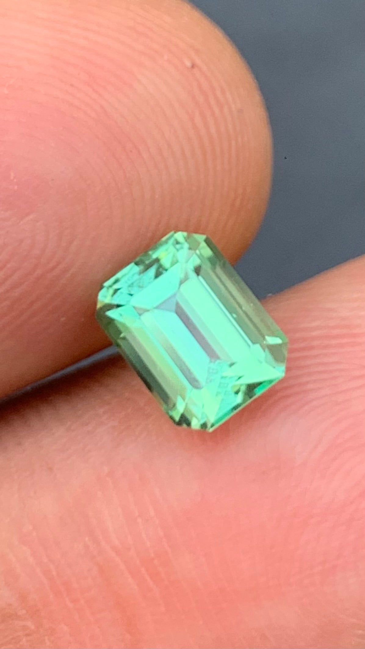 Untreated 1.91 Carat Mint Green Colour Natural Tourmaline