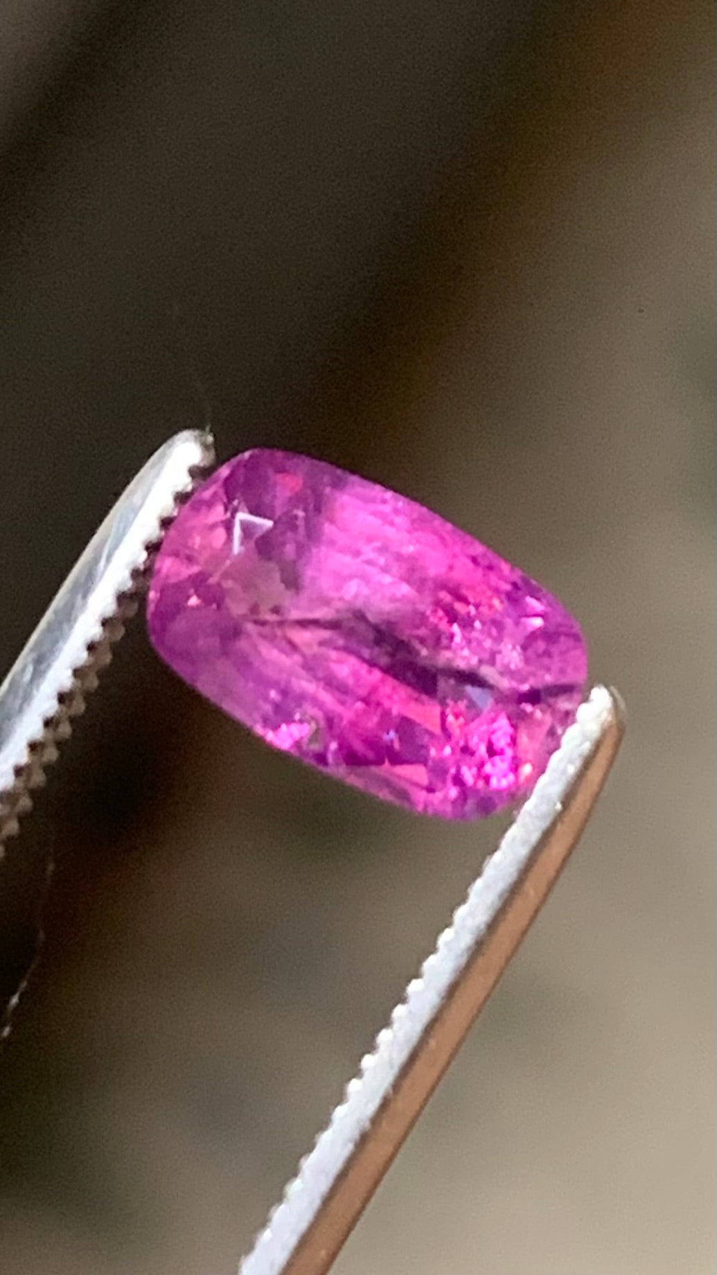 Untreated 1.30 Carat Pink Colour Natural Kashmir Sapphire