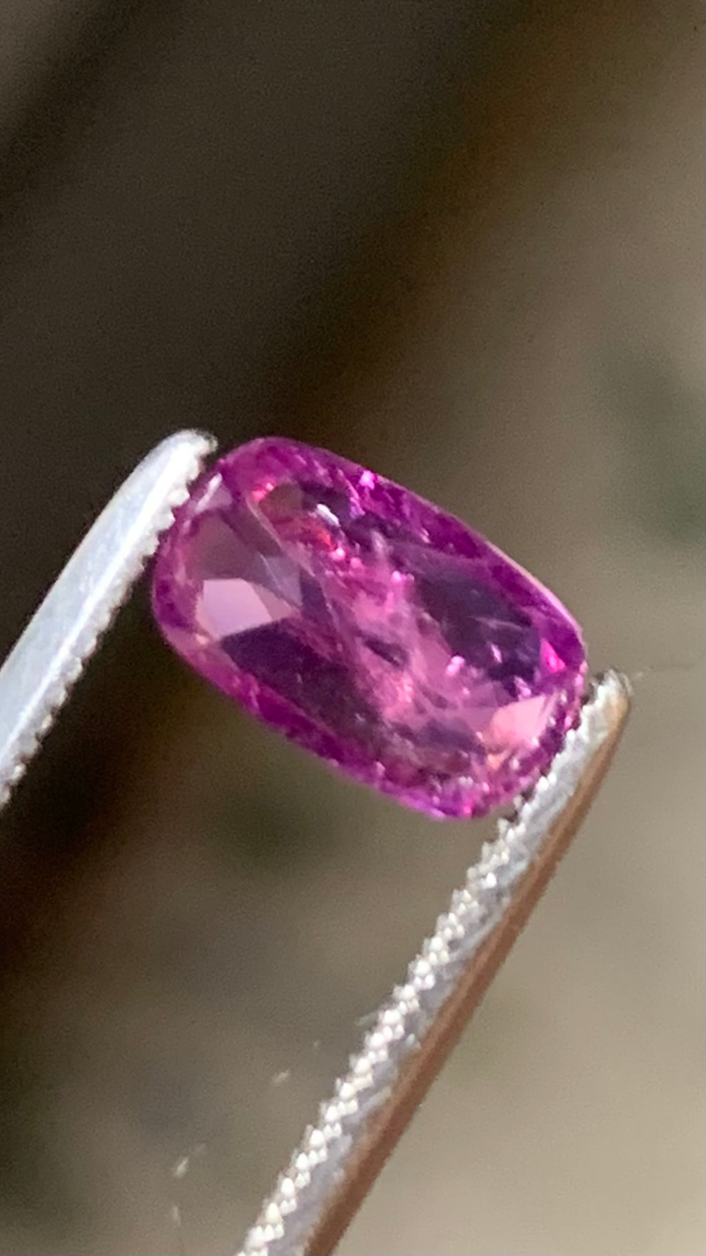 Untreated 1.30 Carat Pink Colour Natural Kashmir Sapphire
