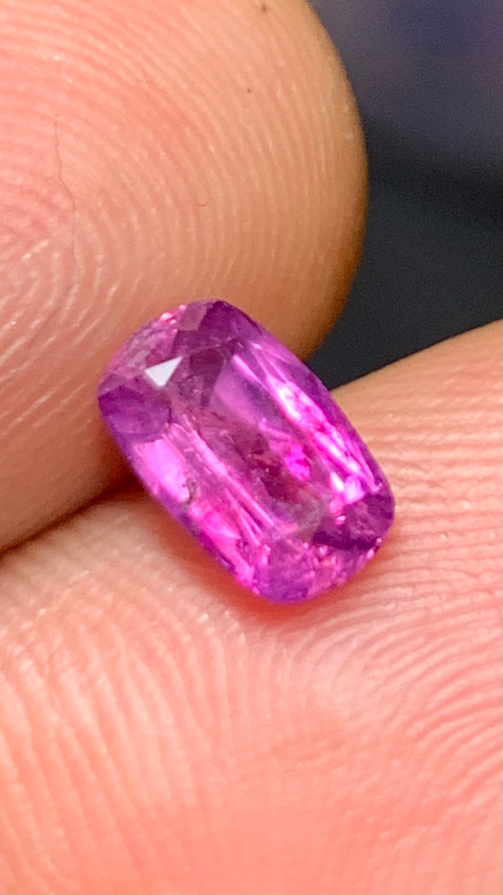 Untreated 1.30 Carat Pink Colour Natural Kashmir Sapphire