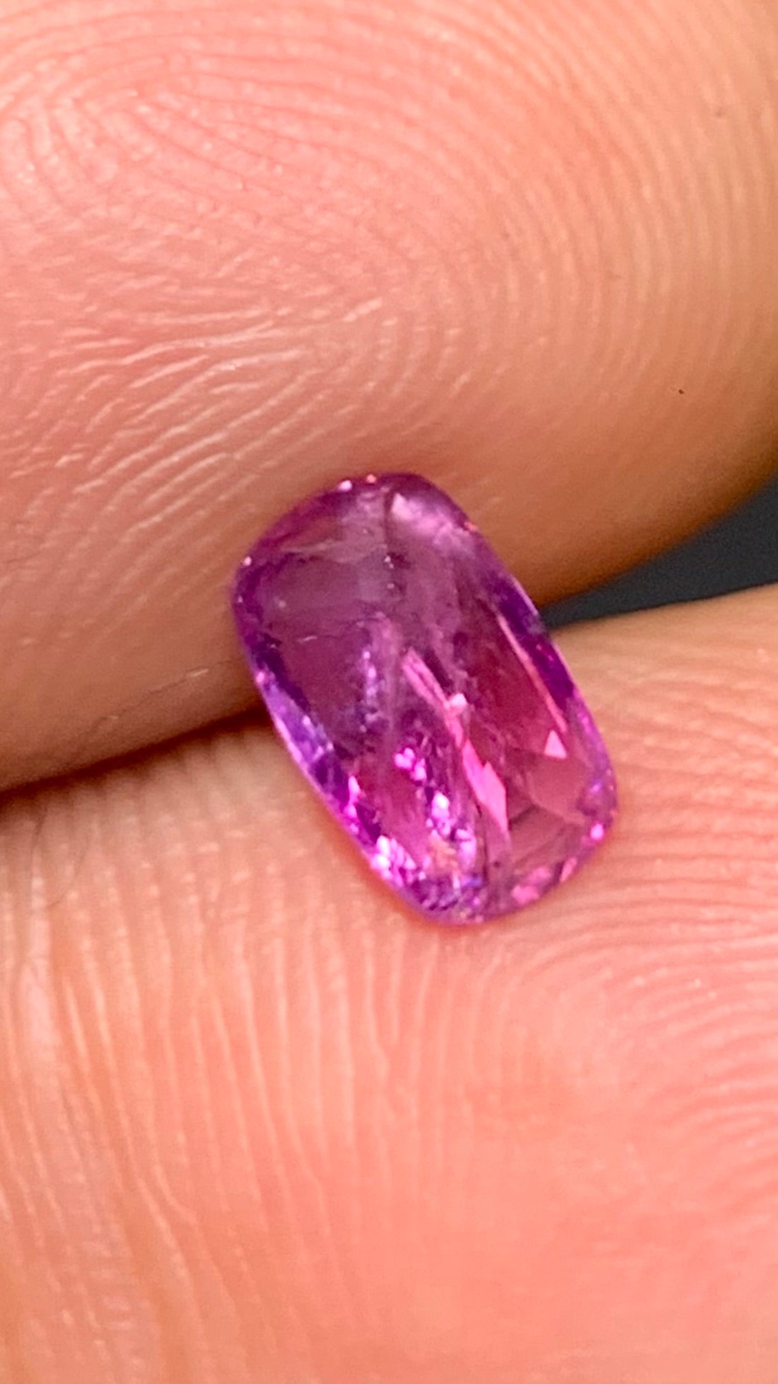 Untreated 1.30 Carat Pink Colour Natural Kashmir Sapphire