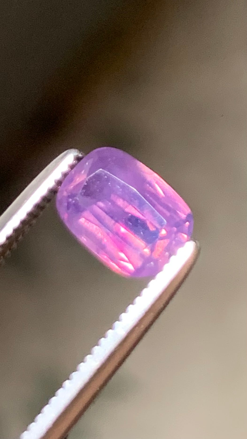 Untreated 1.05 Carat Pink Colour Natural Kashmir Sapphire