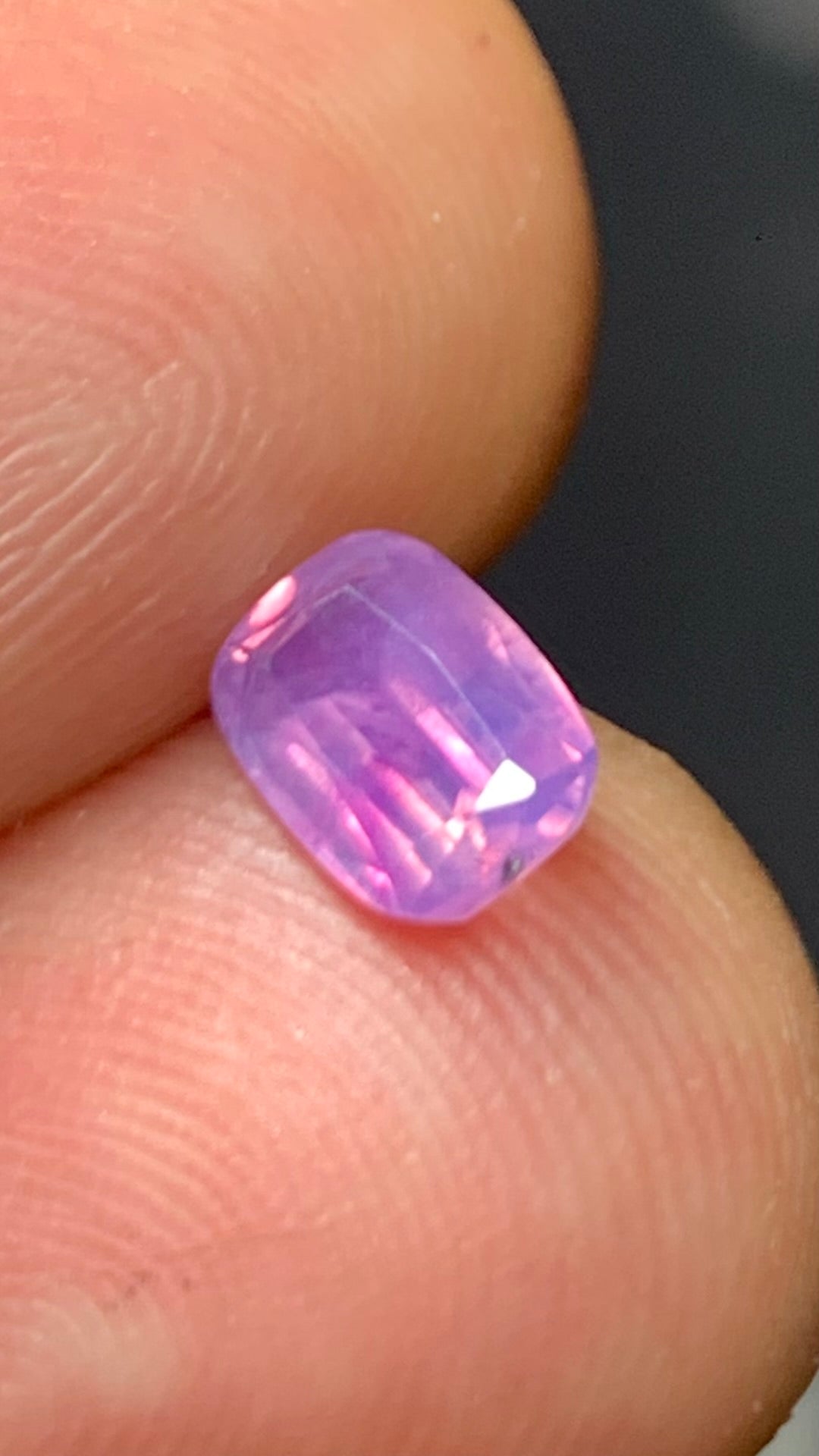 Untreated 1.05 Carat Pink Colour Natural Kashmir Sapphire