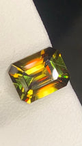 Untreated Top Quality 2.40 Carat Yellow Green Colour Natural Sphene full of flashes