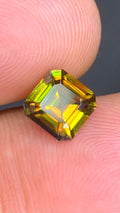 Untreated Top Quality 2.20 Carat Yellow Green Colour Natural Sphene full of flashes