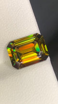 Untreated Top Quality 3.05 Carat Yellow Green Colour Natural Sphene full of flashes
