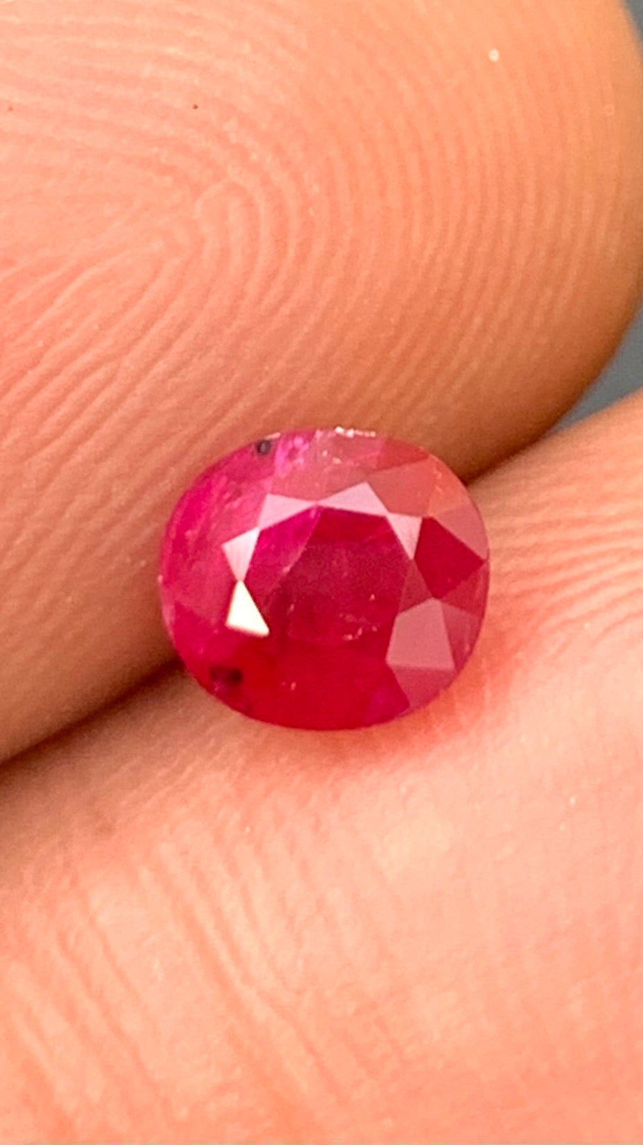Untreated Certified 1.14 Carat Pigeon Blood Red Colour Natural Ruby Mozambique