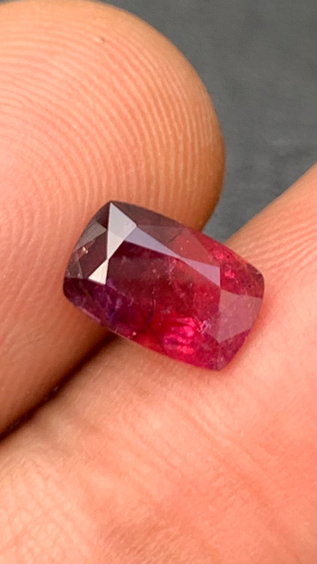 Untreated Certified 2.15 Carat Red Colour Natural Ruby Tanzania