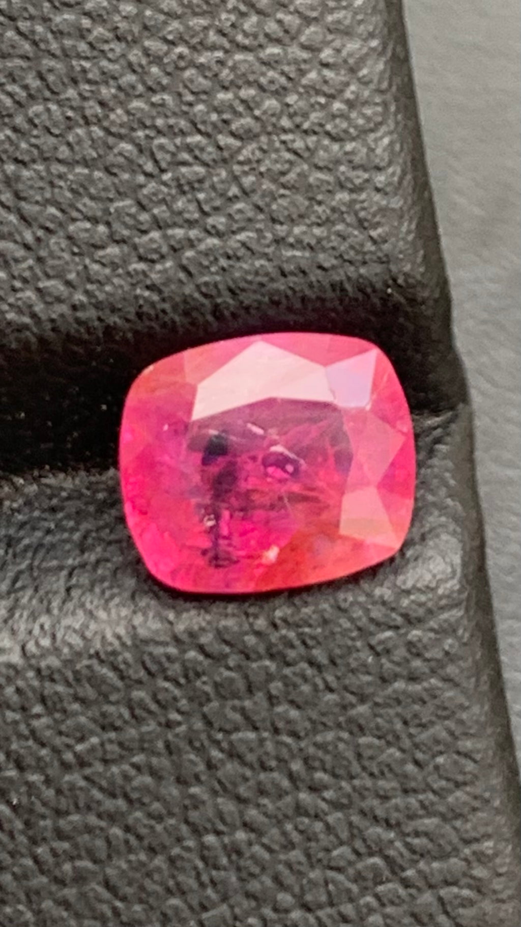 Untreated Certified 2.08 Carat Red Pink Colour Natural Ruby Burma